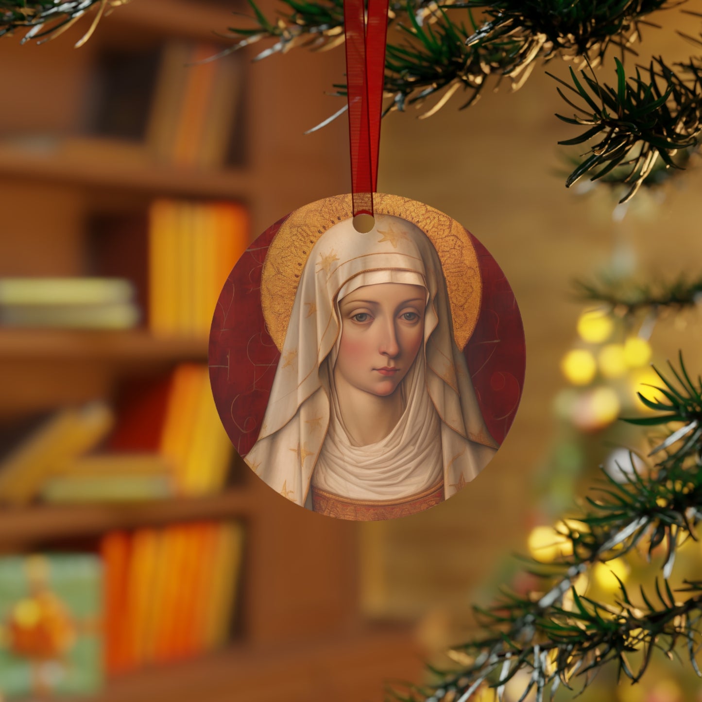 Saint Isidora - The Fool for Christ Metal Ornament - Religious Holiday Christmas Ornament and Keepsake - Catholic Prayer Ornament