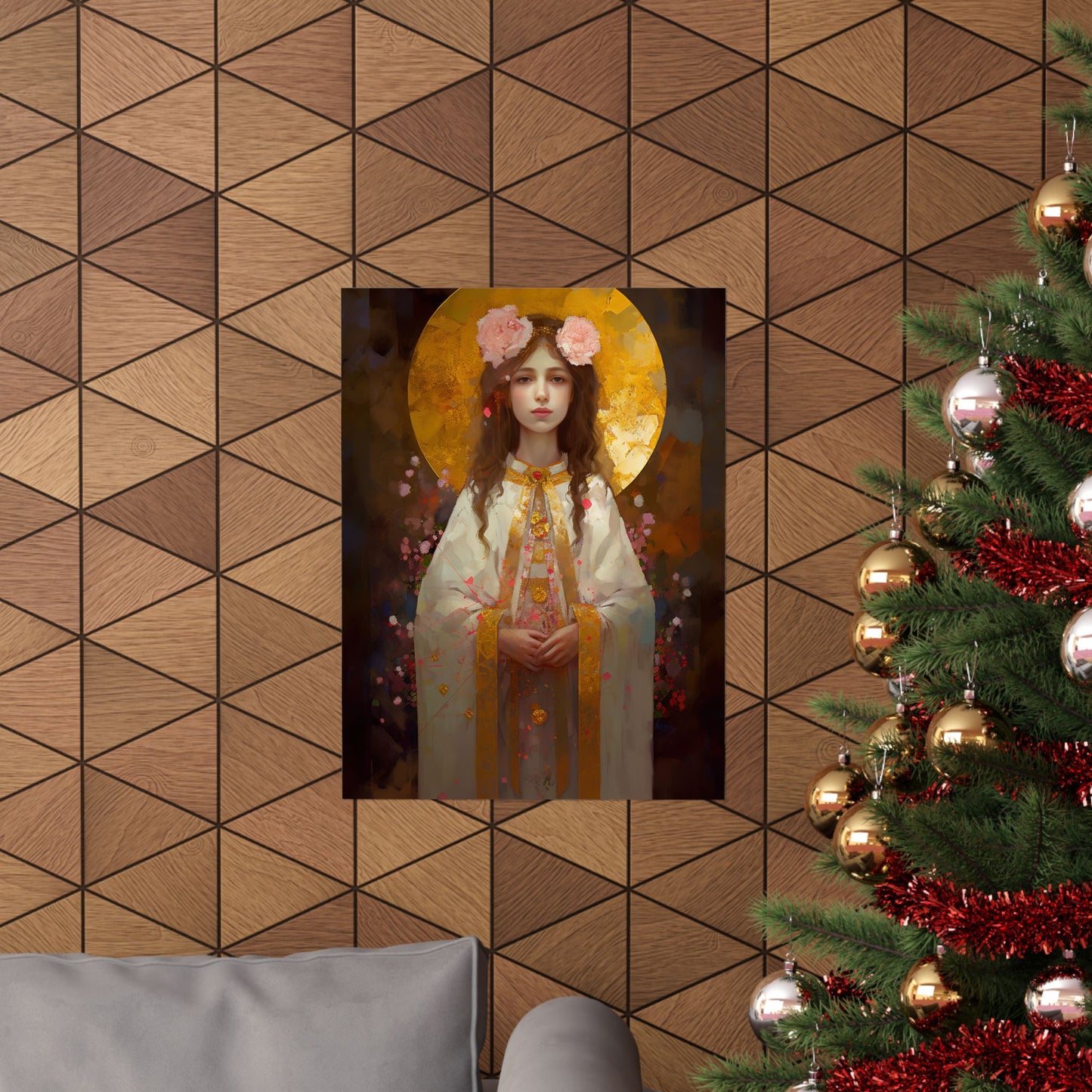 Saint Philomena Print - Sanctified Souls Print - Multiple Sizes - Premium Matte Vertical Posters