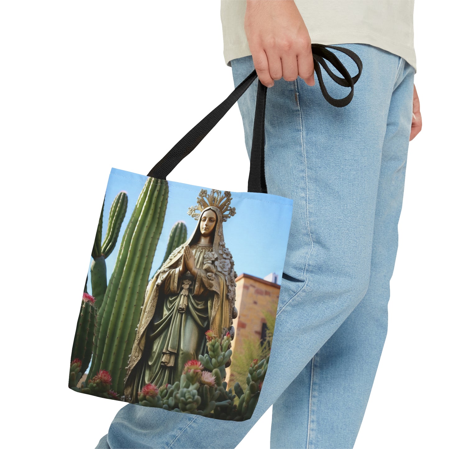 Our Lady of Guadalupe Tote Bag - Catholic faith inspired carry-all purse - day to day bag