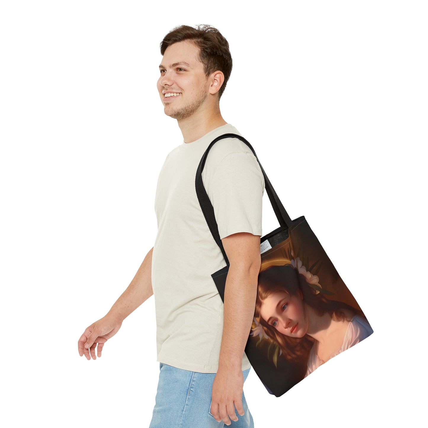 Saint Cecilia Tote Bag - Large Medium Small Faith Art Bag - Catholic Purse - Religious - Prayer Bag