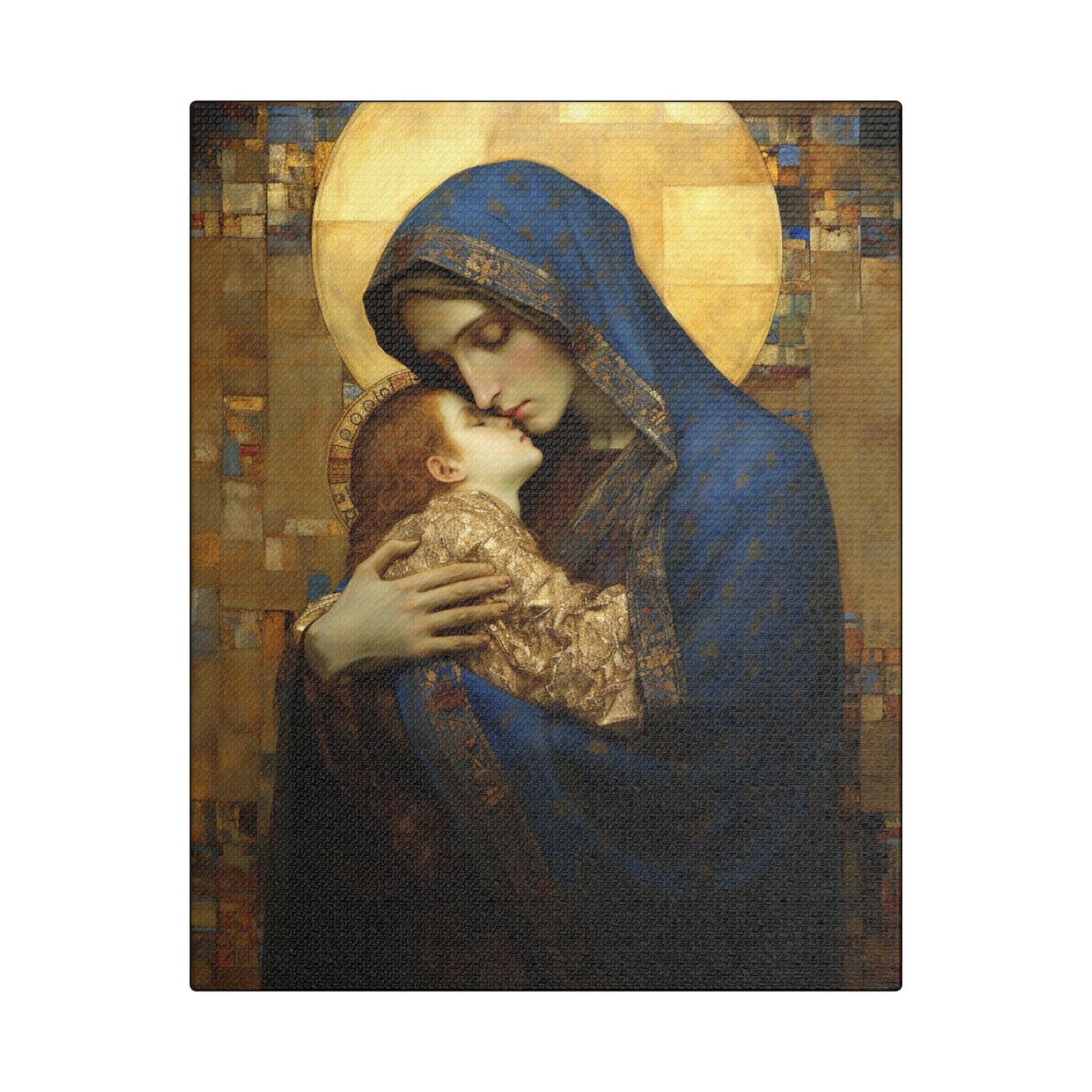 Madonna and Child - Museum Wrapped Canvas - Sanctified Souls Print - Religious Art for your Home - The Virgin Mary and The Christ Child