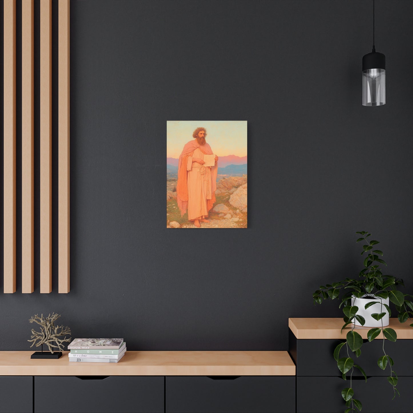 Obadiah - Keeper of the Lord's Warning and Mercy - Gallery Wrapped Canvas - Print - Religious Art for your Home - Catholic Art