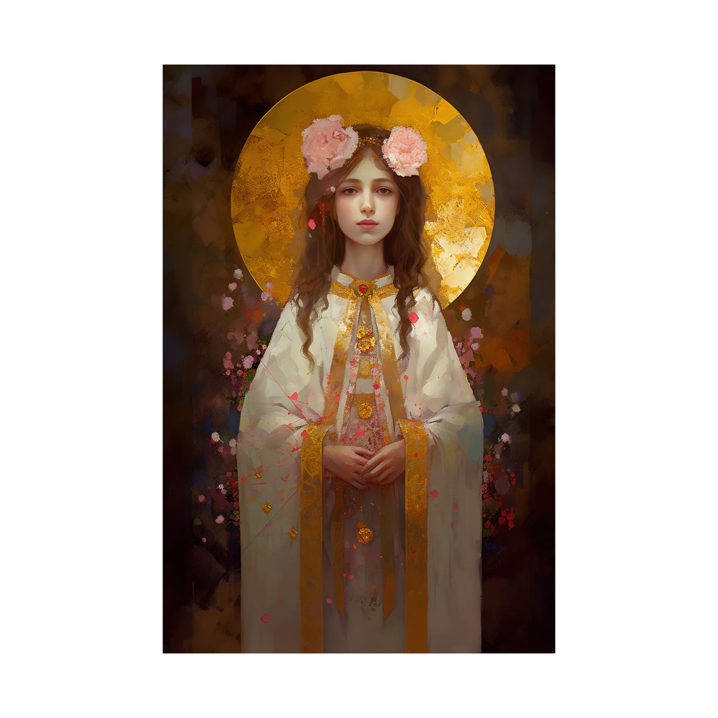 Saint Philomena Print - Sanctified Souls Print - Multiple Sizes - Premium Matte Vertical Posters