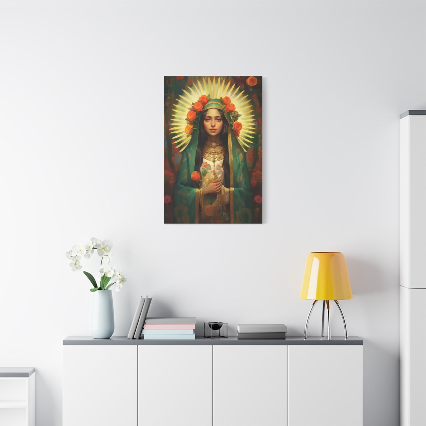 Patroness of Hope Our Lady of Guadalupe Museum Wrapped Canvas Print - Multiple Sizes - Catholic Home art