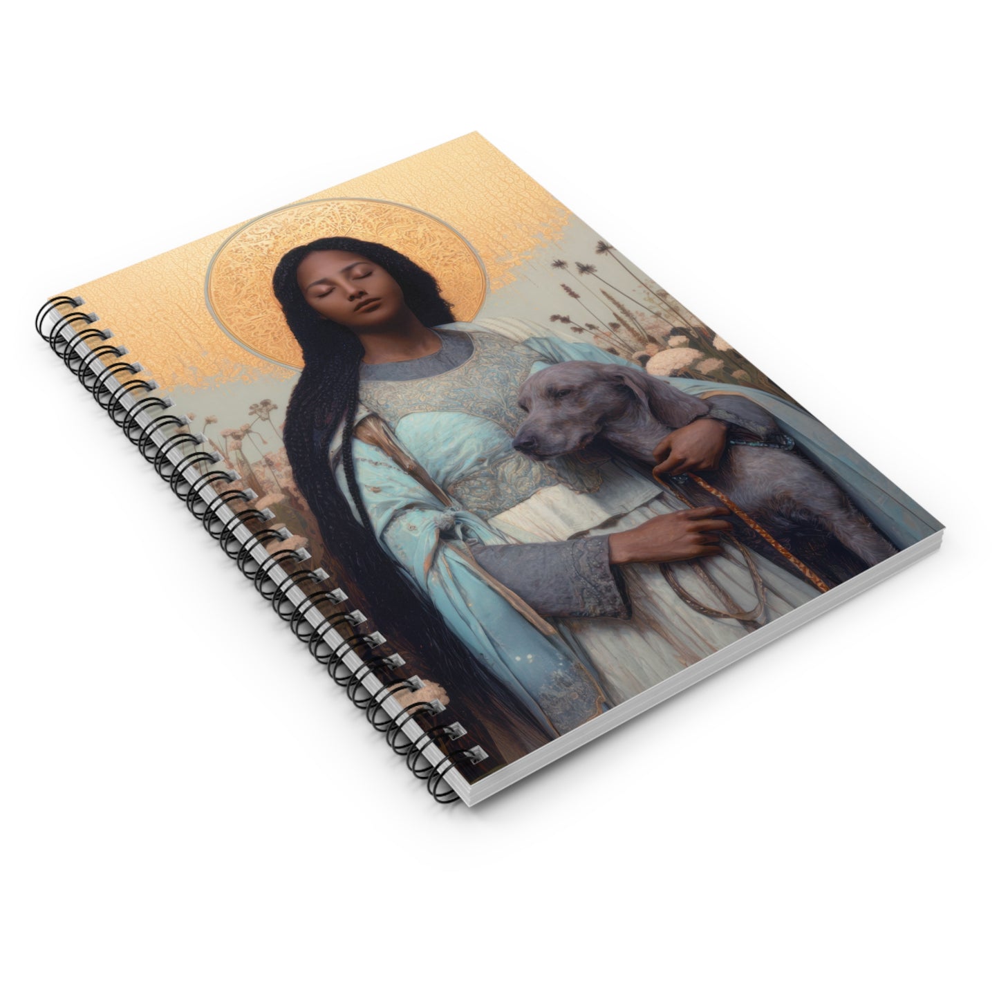 Saint Quiteria - Sanctified Souls Art - Religious Based Notebook - Spiral Notebook