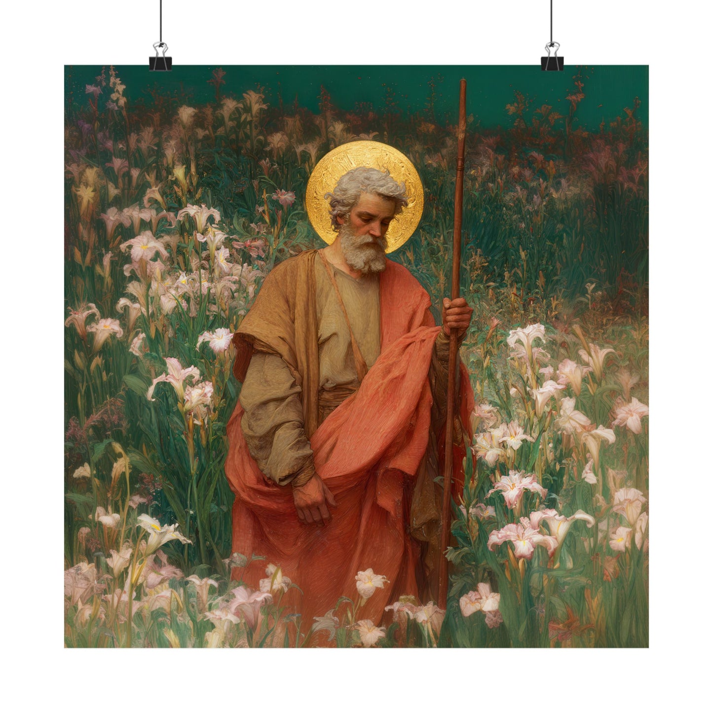 Saint James the Lesser  - Sanctified Souls Print - Multiple Sizes - Premium Posters - Catholic Art - Christian Home Decor Artwork