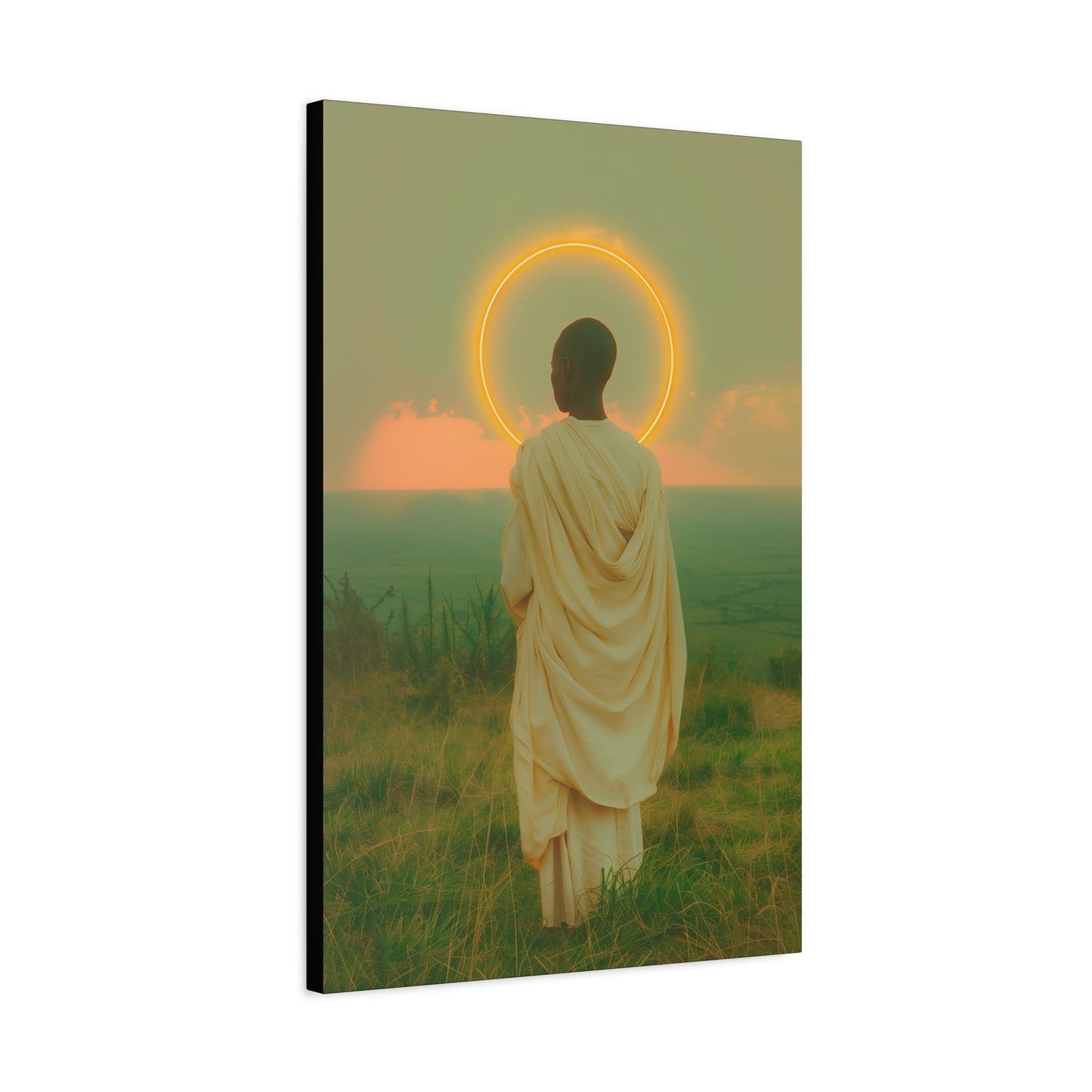 Saint Charles Lwanga -  Museum Wrapped Canvas - Sanctified Souls Print - Religious Art for your Home - Catholic Patron Saint Art