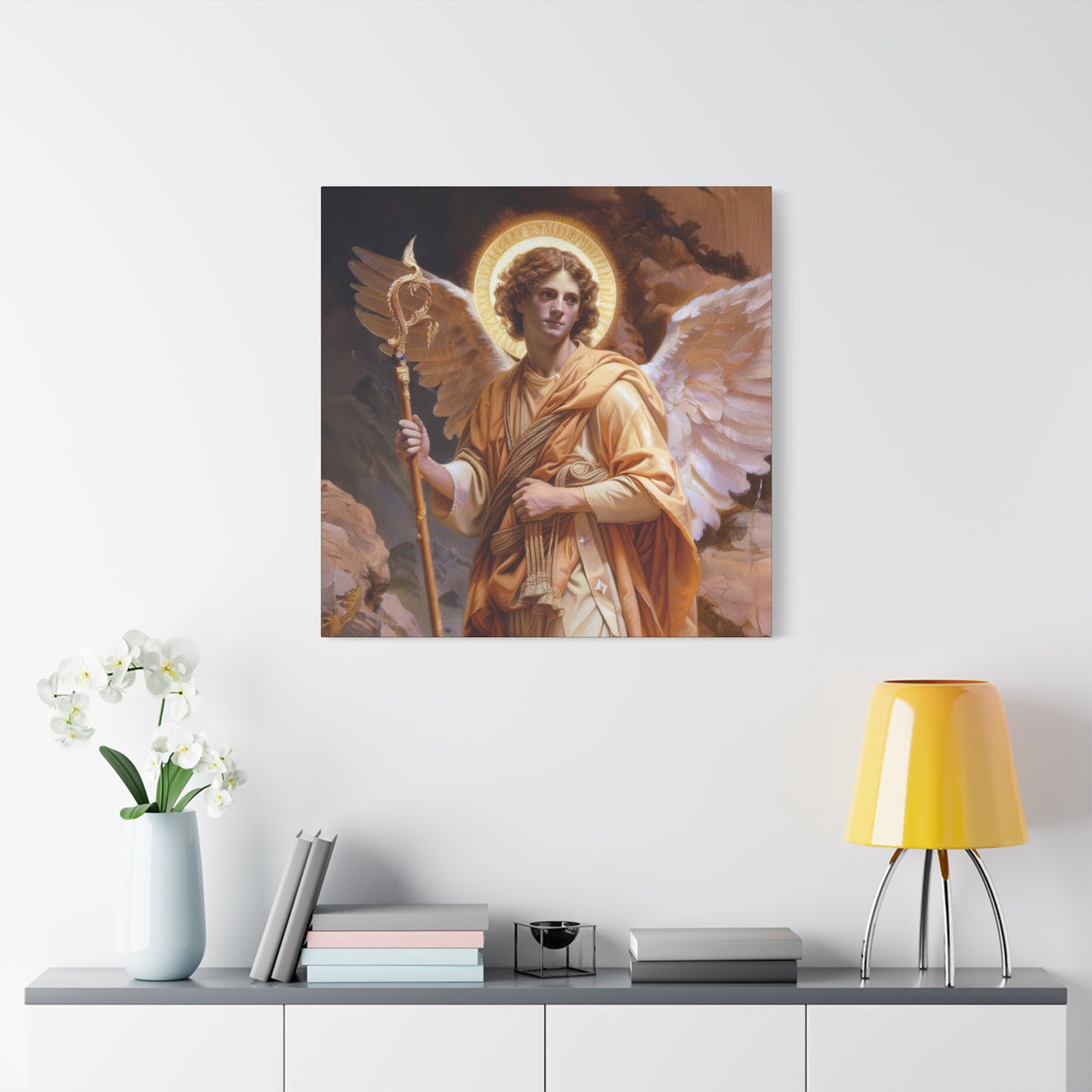 Saint Raphael the Archangel - Gallery Wrapped Canvas - Print - Religious Art for your Home - Catholic