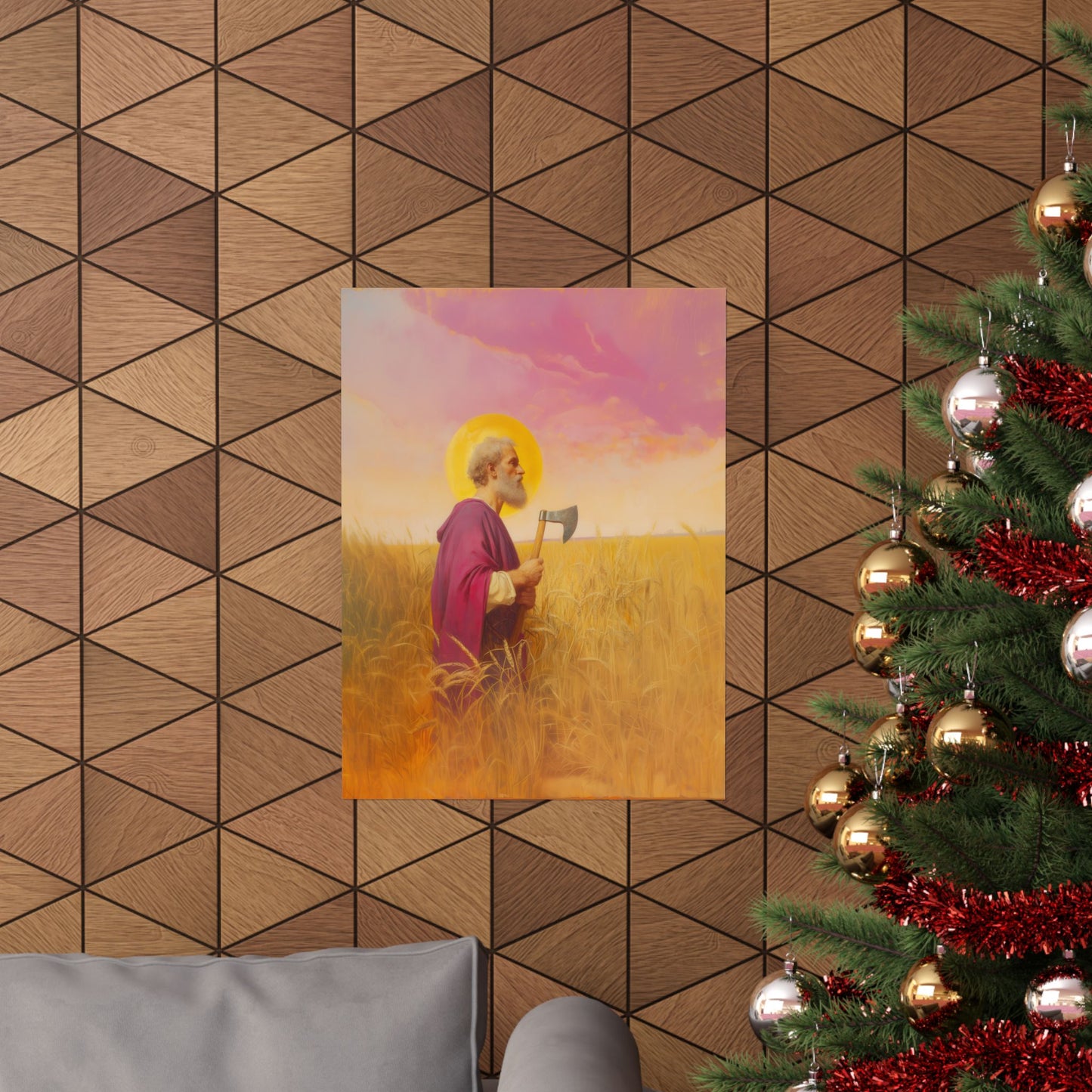 Saint Matthias - Sanctified Souls Print - Multiple Sizes - Premium Posters - Catholic Art - Christian Home Decor Artwork