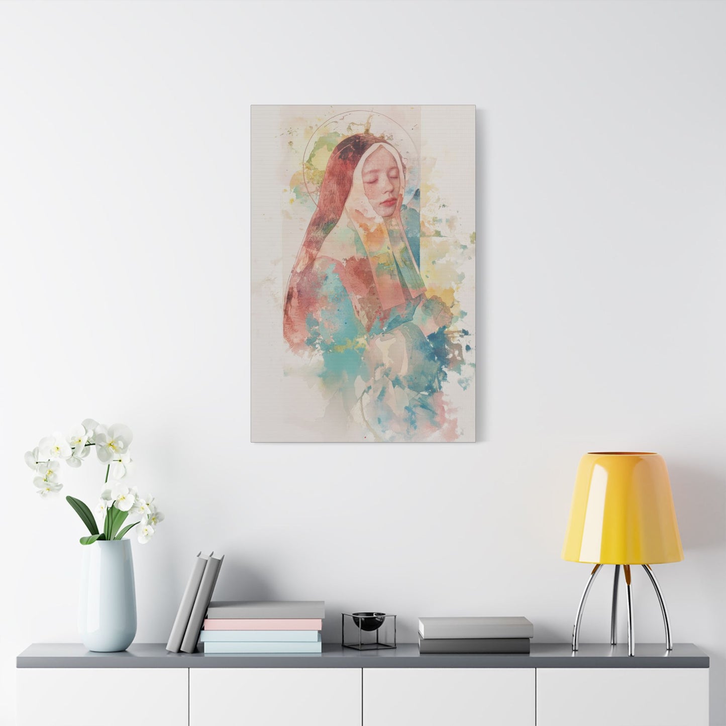 Saint Bernadette - Museum Wrapped Canvas - Sanctified Souls Print - Religious Art for your Home