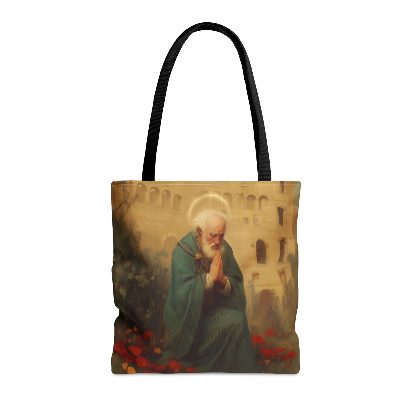 Saint Cyprian - Tote Bag - Large Medium Small Faith Art Bag - Bible Study Faith Purse - Double Sided Prayer Tote