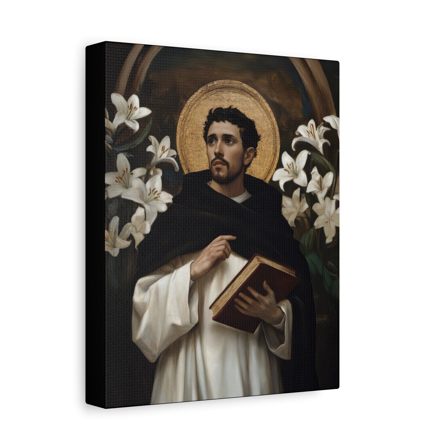 Saint Dominic -  Museum Wrapped Canvas - Sanctified Souls Print - Religious Art for your Home - Catholic Patron Saint Art