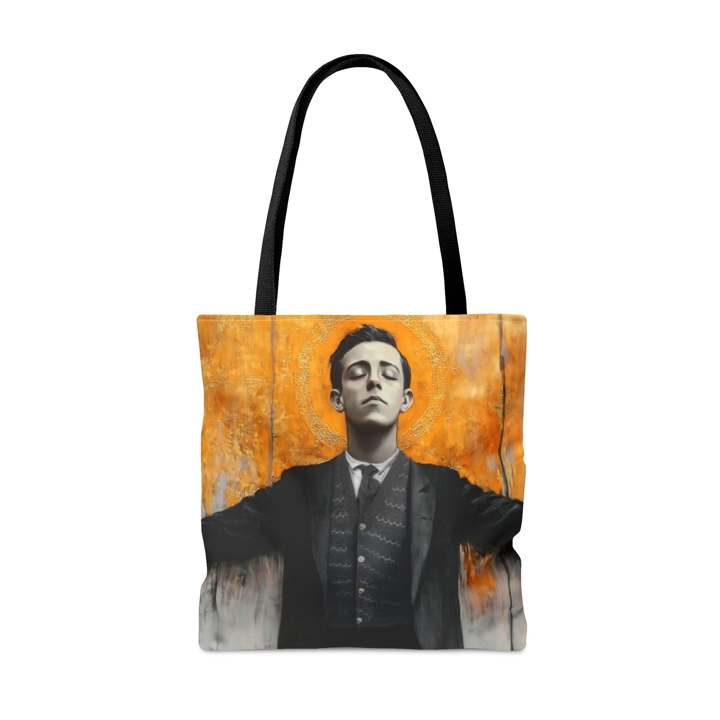 Blessed Miguel Pro Tote Bag - Large Medium Small Faith Art Bag - Catholic Faith Purse - Double Sided - Bible bag - Prayer Bag