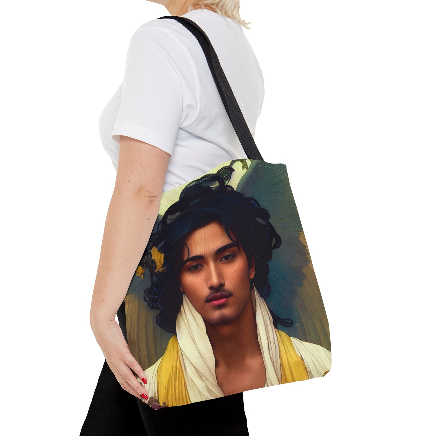 The Archangel Michael Tote Bag - Large Medium Small - Art Bag -  Guardian Angel Double Sided Purse - Carry All Bag - Spiritual Gift - Divine