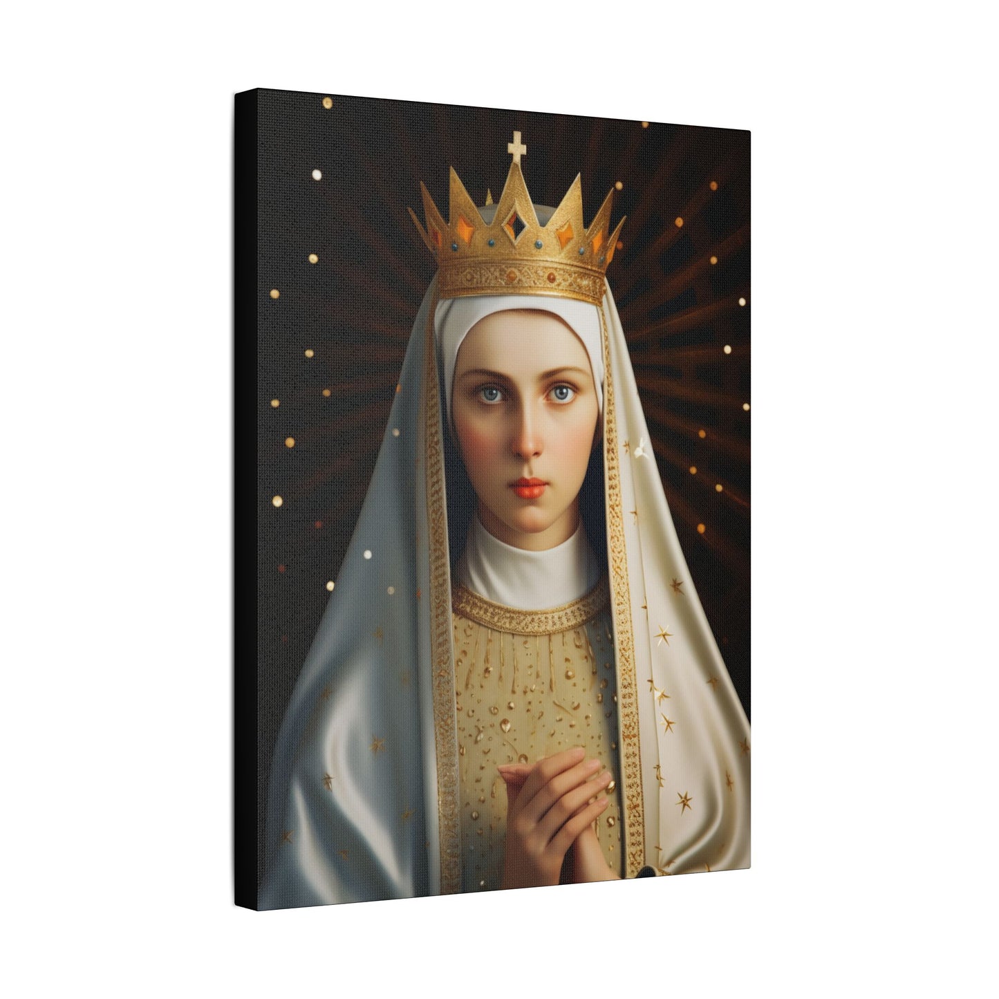 Saint Kinga of Poland Canvas Print - Multiple Sizes - Catholic Home art - Museum Wrapped Canvas - Sanctified Souls Print