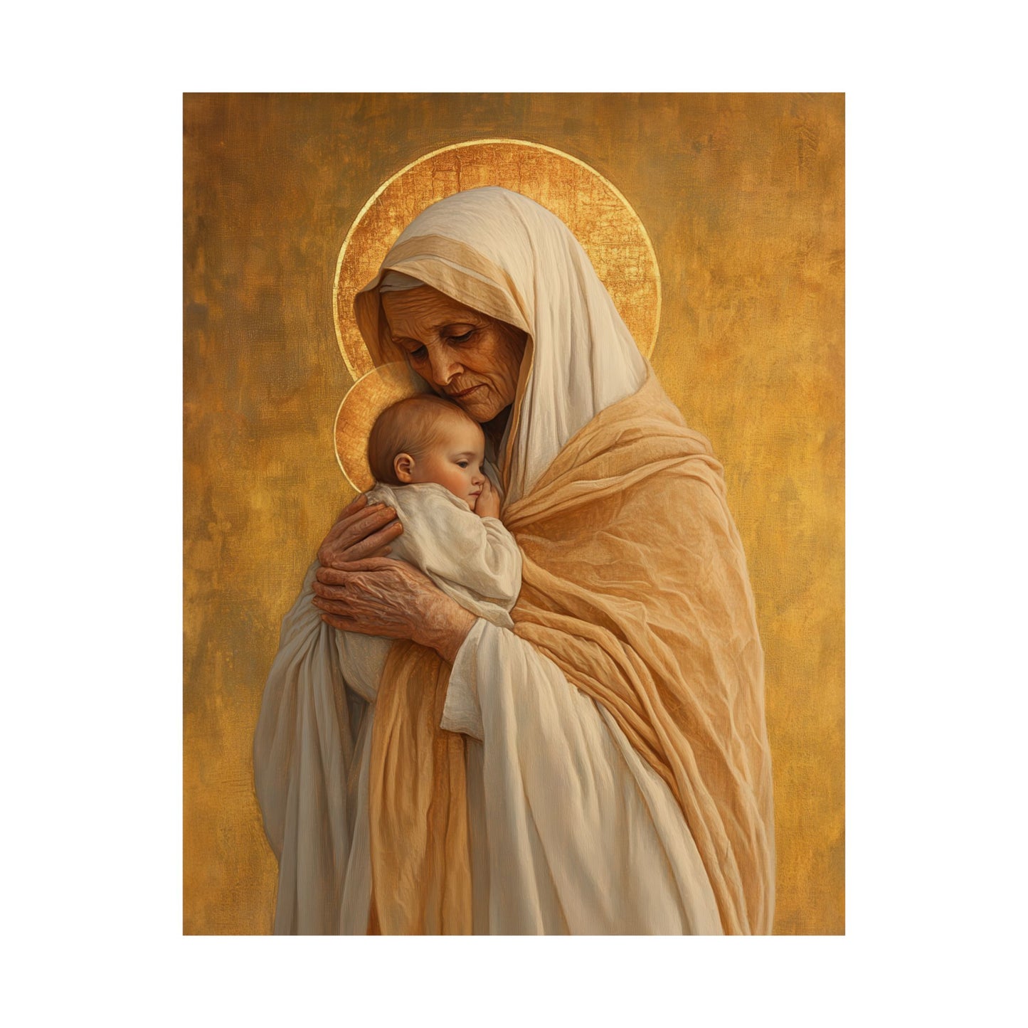 Saint Anna the Prophetess - Sanctified Souls Print - Multiple Sizes - Premium Posters - Catholic Art - Christian Home Decor Artwork