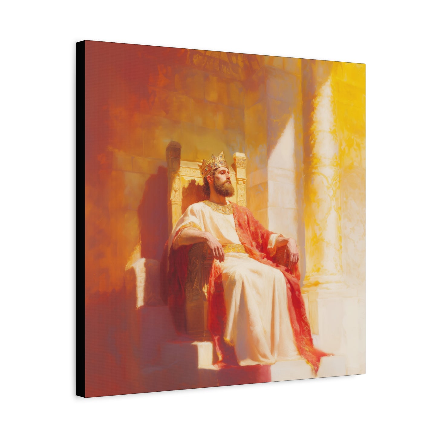 King Solomon: Keeper of God's Understanding - Gallery Wrapped Canvas - Print - Religious Art for your Home - Catholic Art