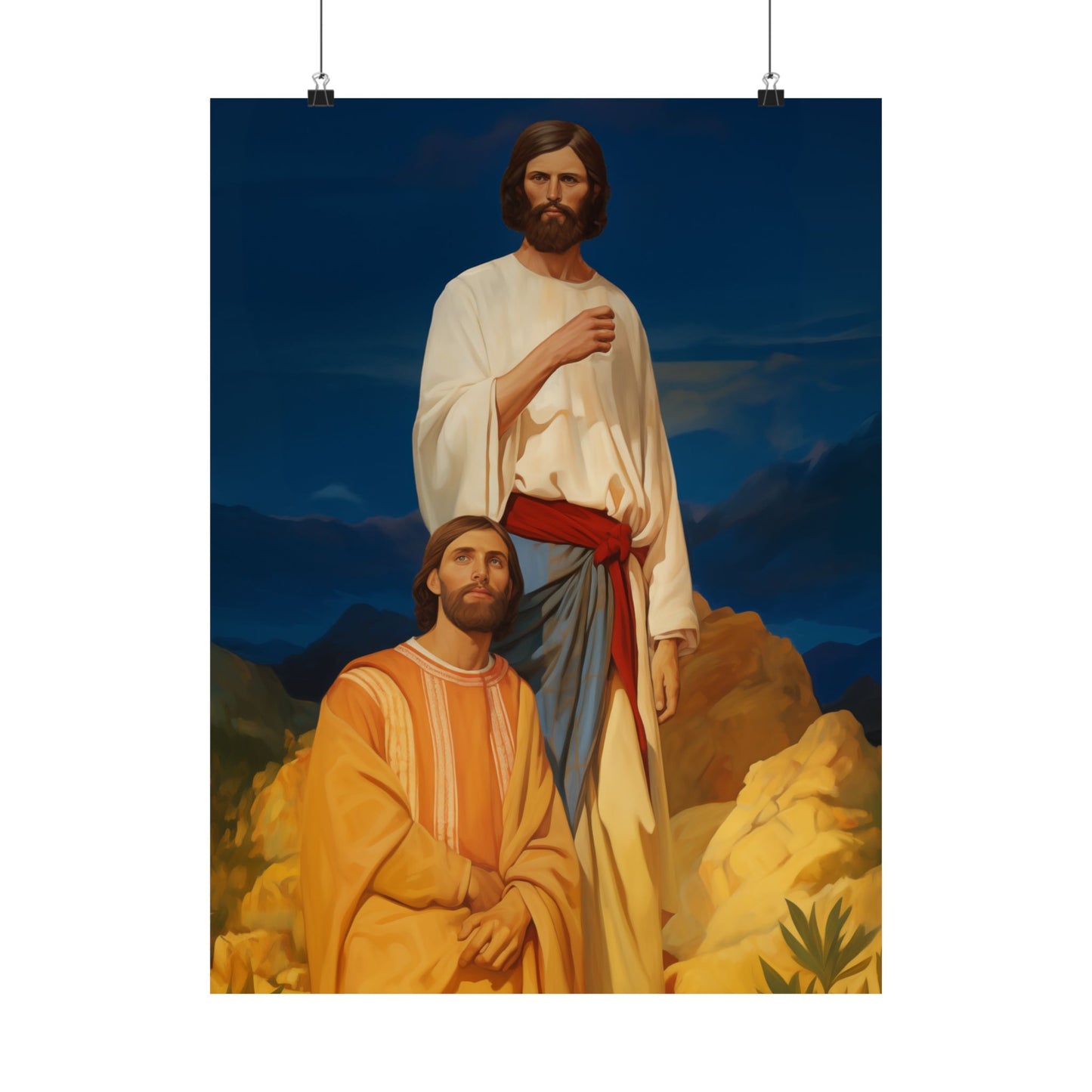 Saints James and John - Sons of Thunder - Sanctified Souls Print - Multiple Sizes - Premium Matte Vertical Posters