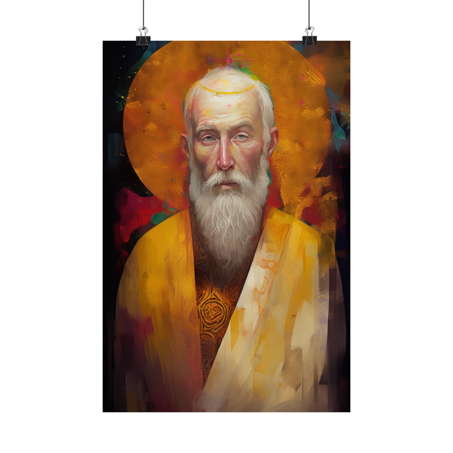 Saint Simon the Apostle Print - Sanctified Souls Print - Multiple Sizes - Premium Matte Vertical Posters