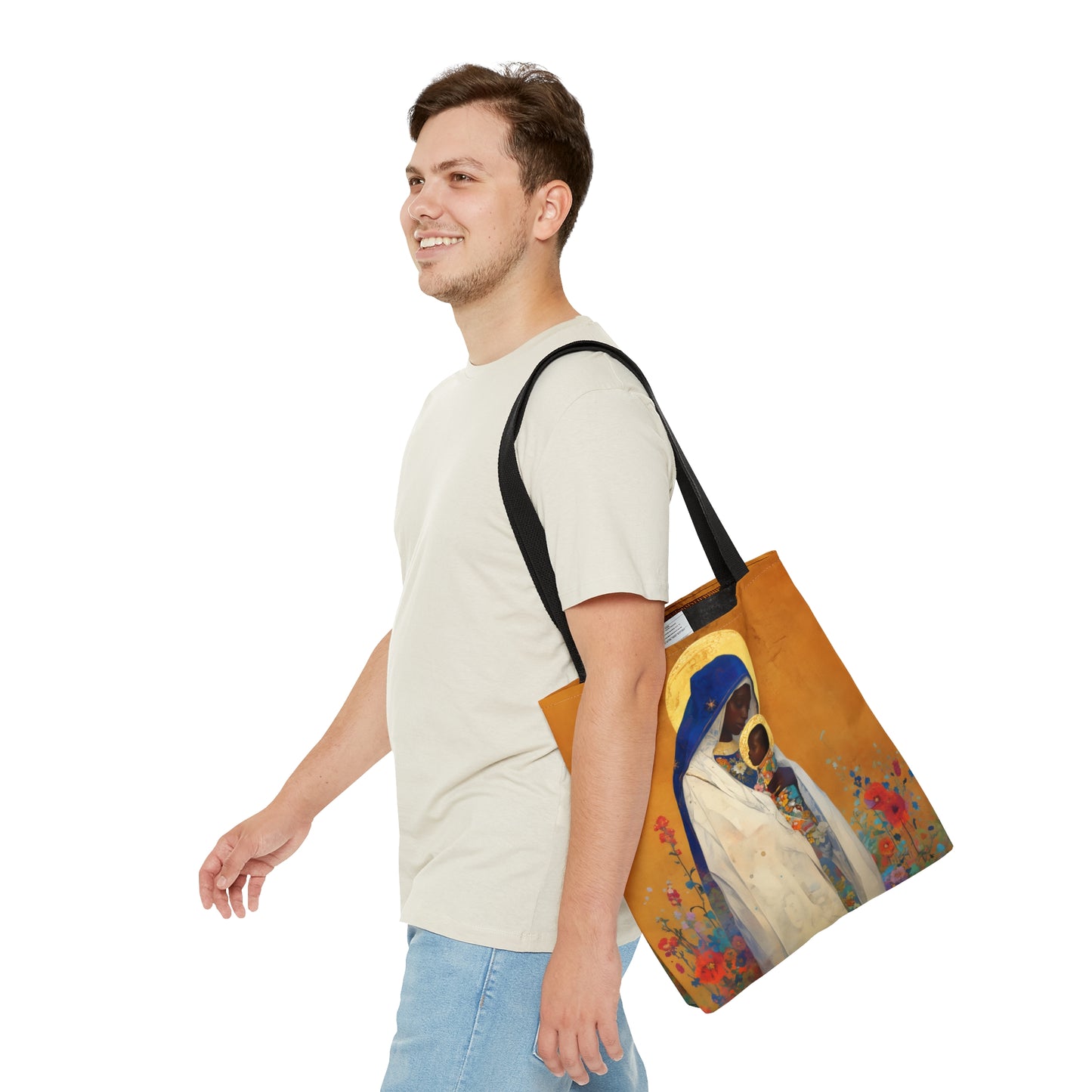 The Divine Embrace- Our Lady of Kibeho's Love Tote Bag - Large Medium Small Faith Art Bag - Catholic Faith Purse - Religious Carry All