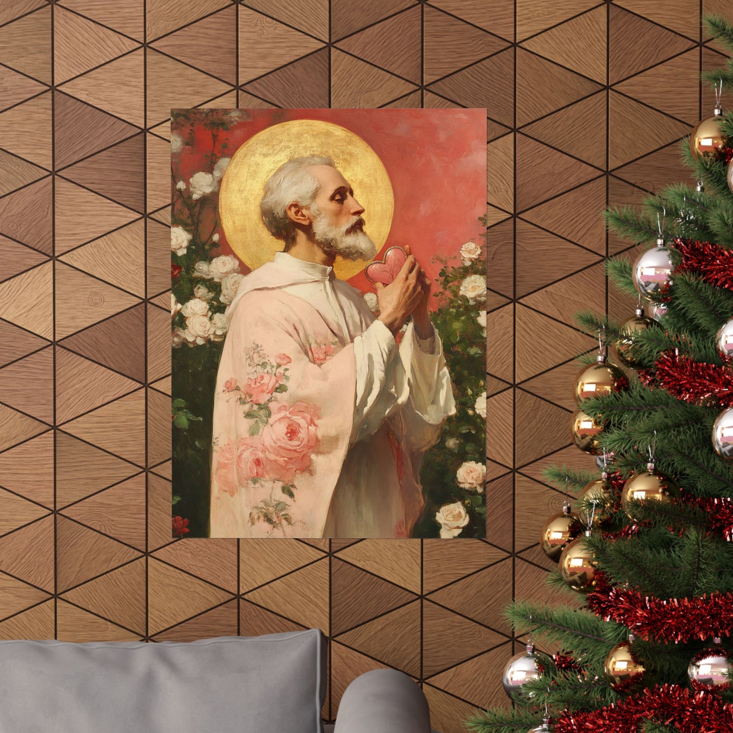 Saint Valentine -  Catholic Art - Multiple Sizes - Premium Posters - Catholic Art - Christian Home - Catholic Saint Art