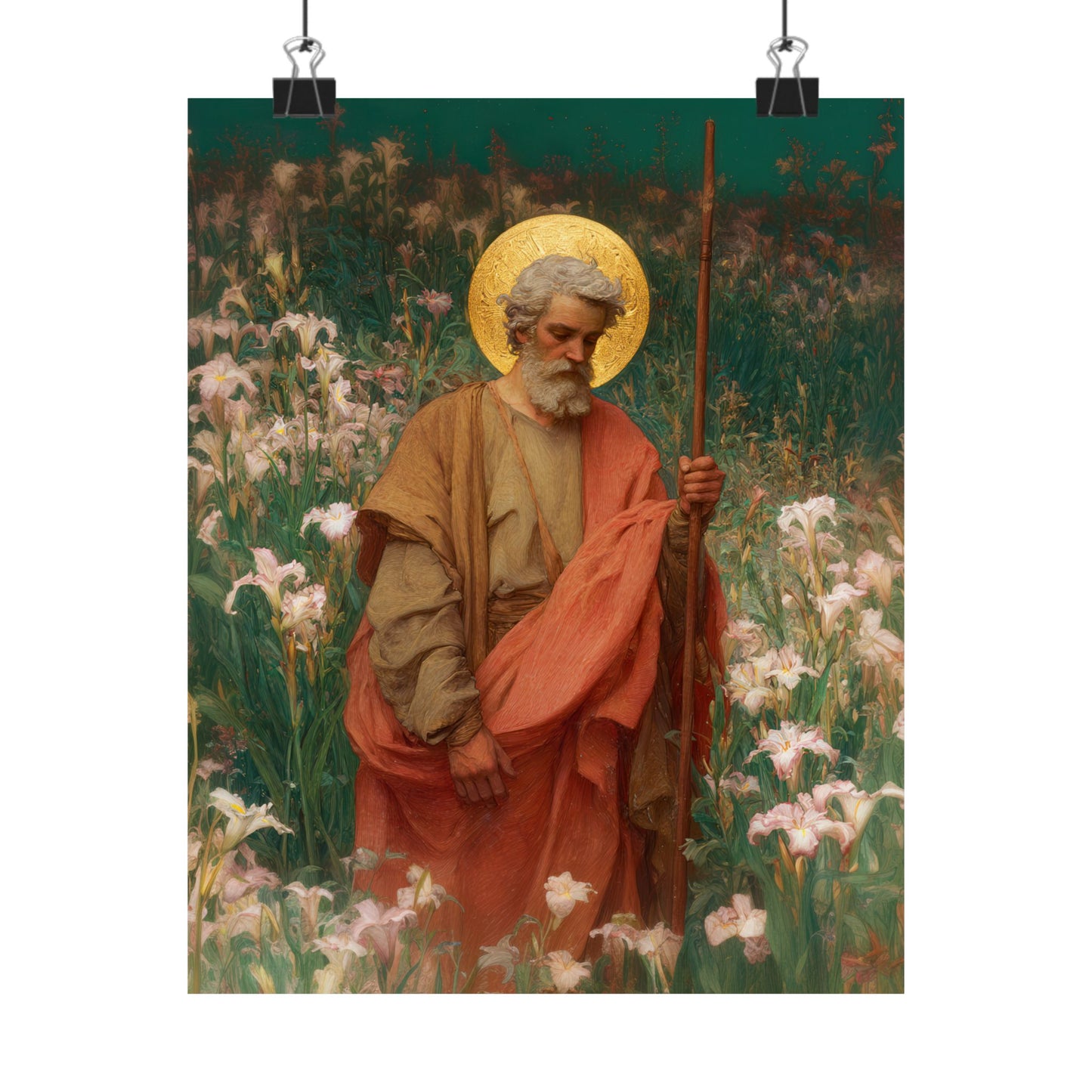 Saint James the Lesser  - Sanctified Souls Print - Multiple Sizes - Premium Posters - Catholic Art - Christian Home Decor Artwork