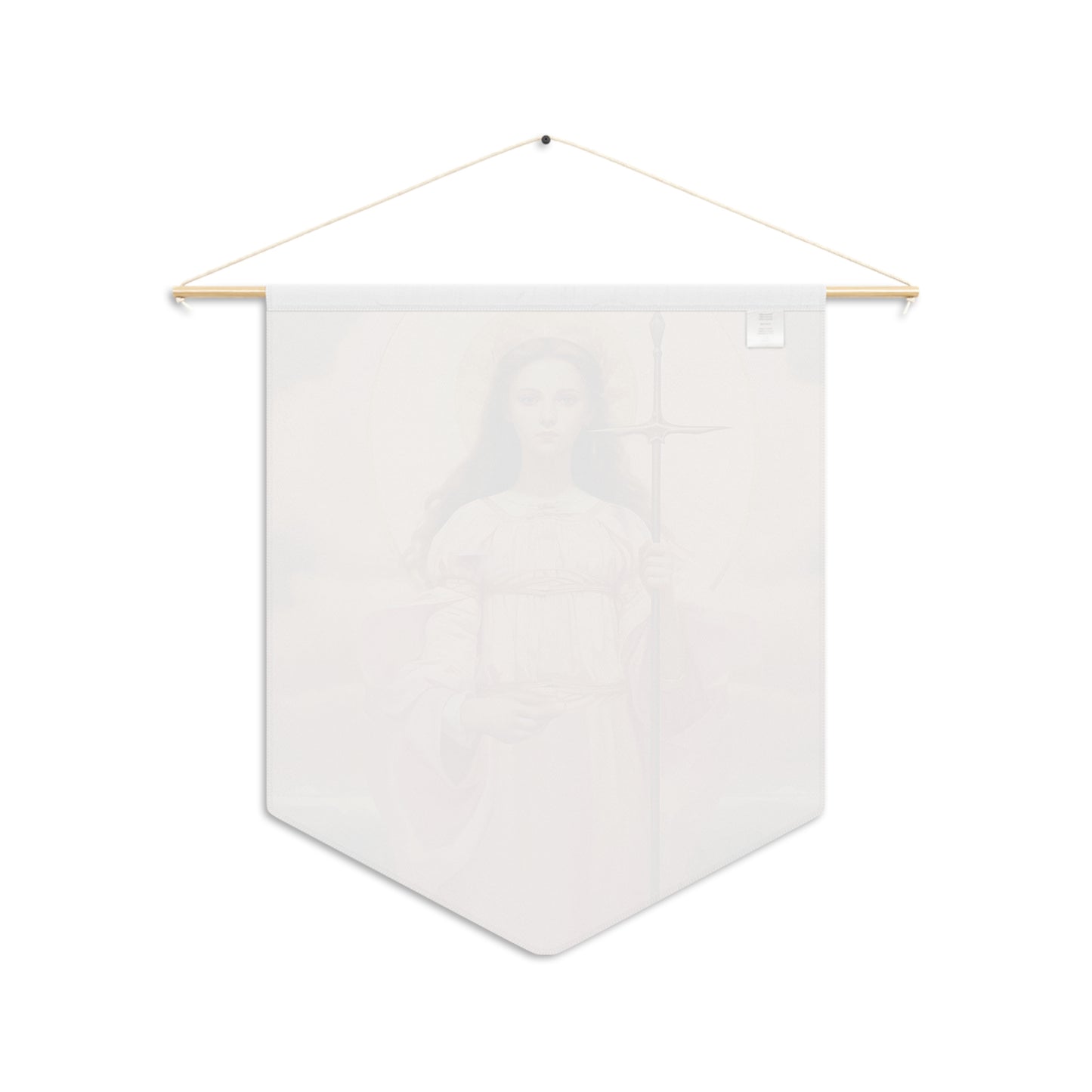 Saint Philomena Wall Banner / Wall Hanging - Catholic Home Art - Religious Large Art Print - 18" x 21"