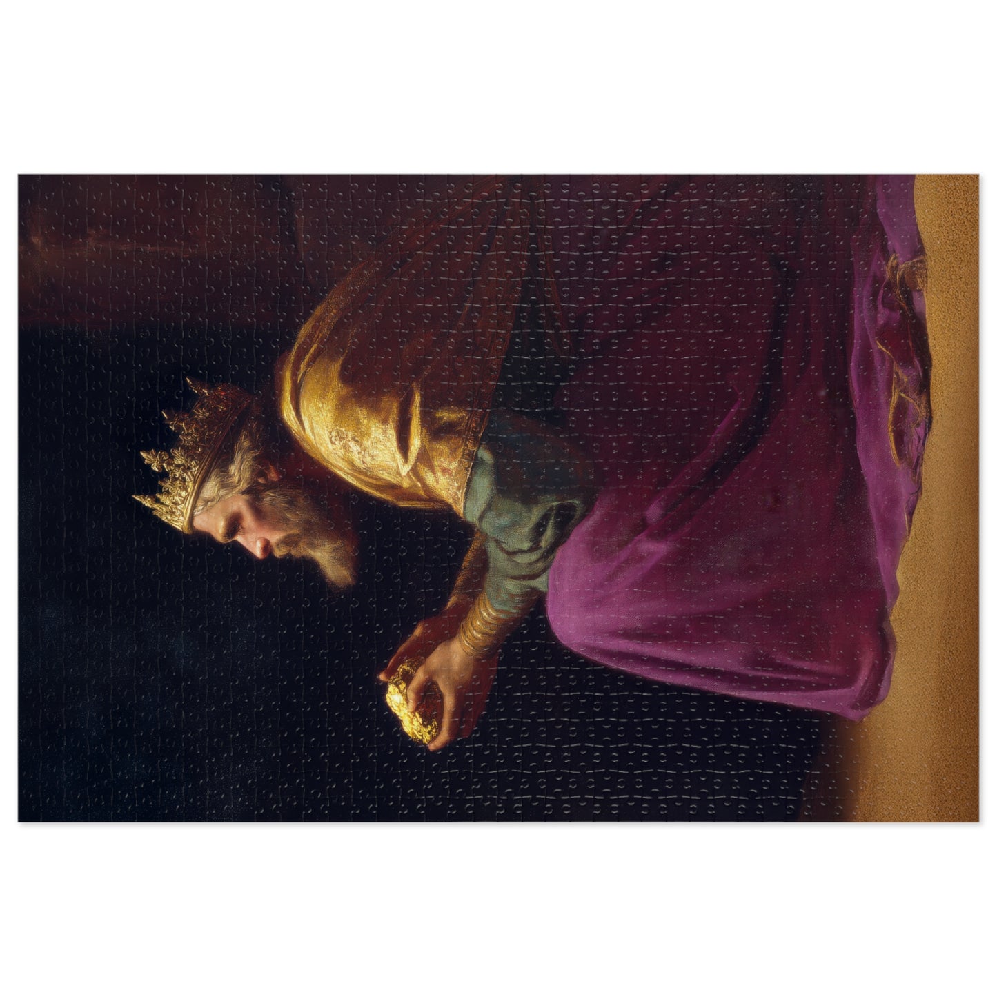 Melchior and the Gift Fit for a King - 3 Wise Men - Puzzle and Keepsake Tin - Religious Jigsaw Puzzle (30, 110, 252, 500,1000-Piece)