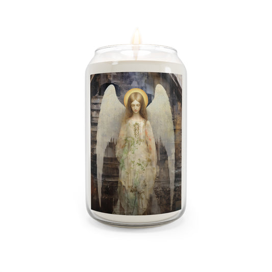 The Unseen Protector - Scented Prayer Candle, 13.75oz - Tall Size - Religious Prayer Candle - Catholic Art - Gift  - Guardian Angel