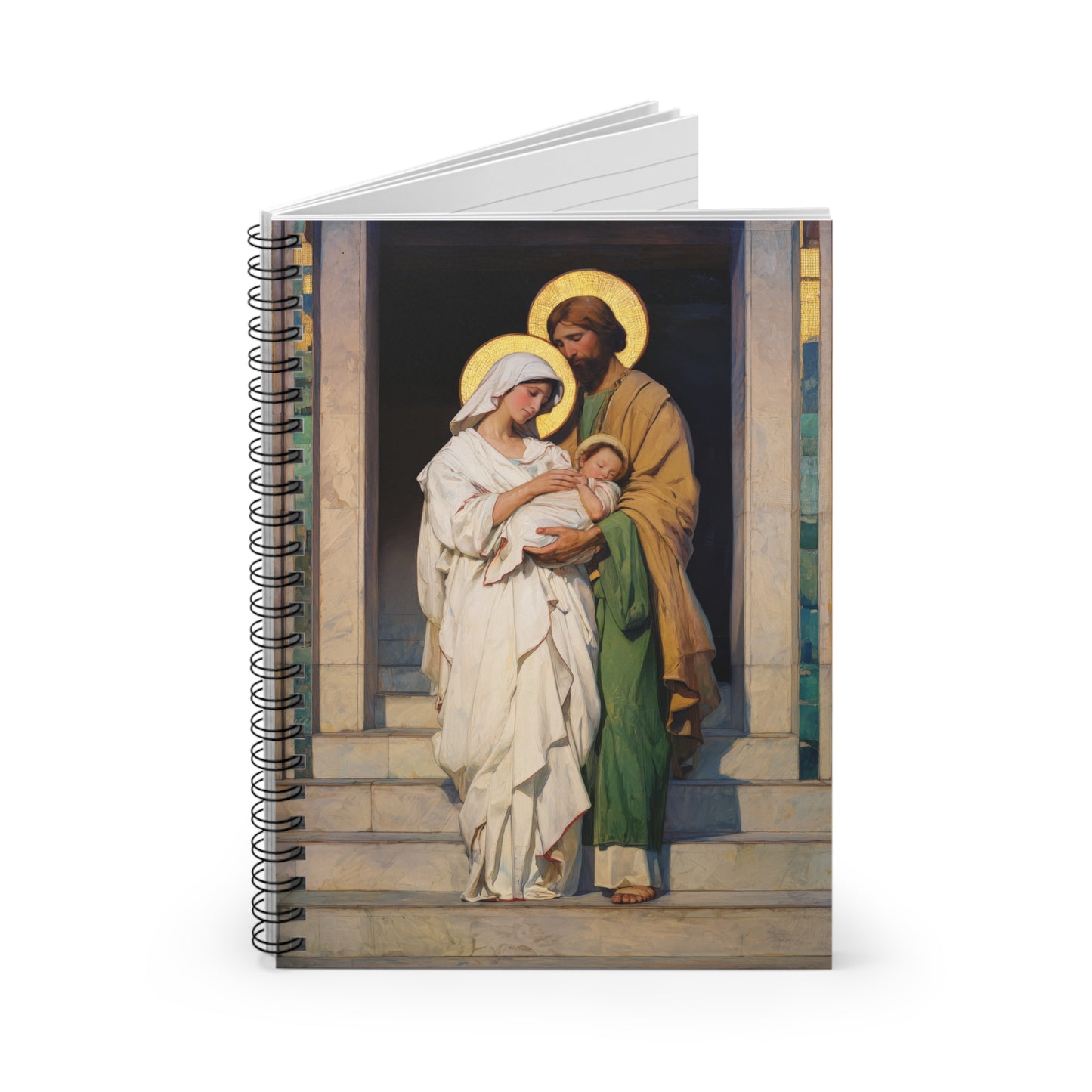 The Feast of the Presentation of the Lord - Holy Family - Journal - Sanctified Souls Art - Religious Based Notebook - Spiral Notebook