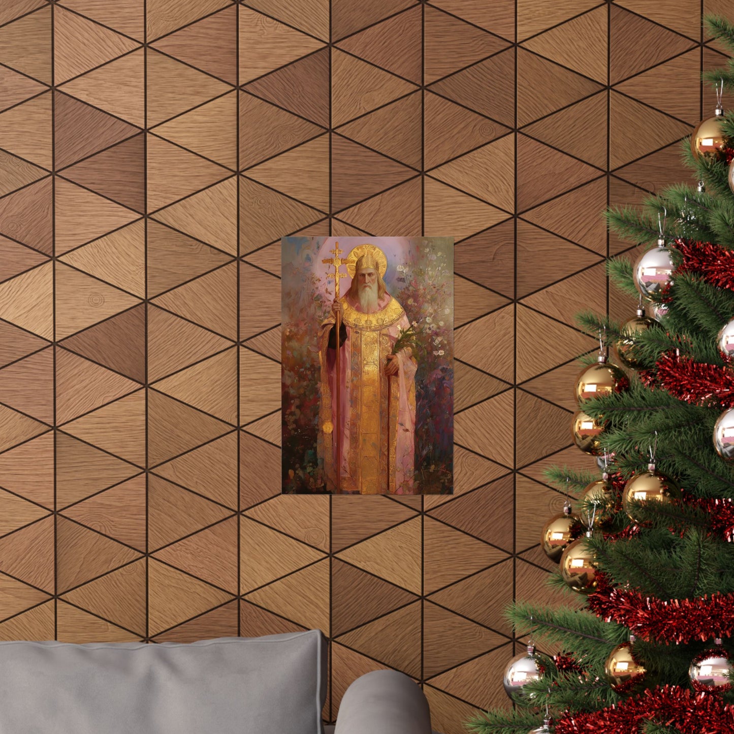 Saint Thorlak of Iceland Print - Sanctified Souls Print - Multiple Sizes - Premium Matte Vertical Posters