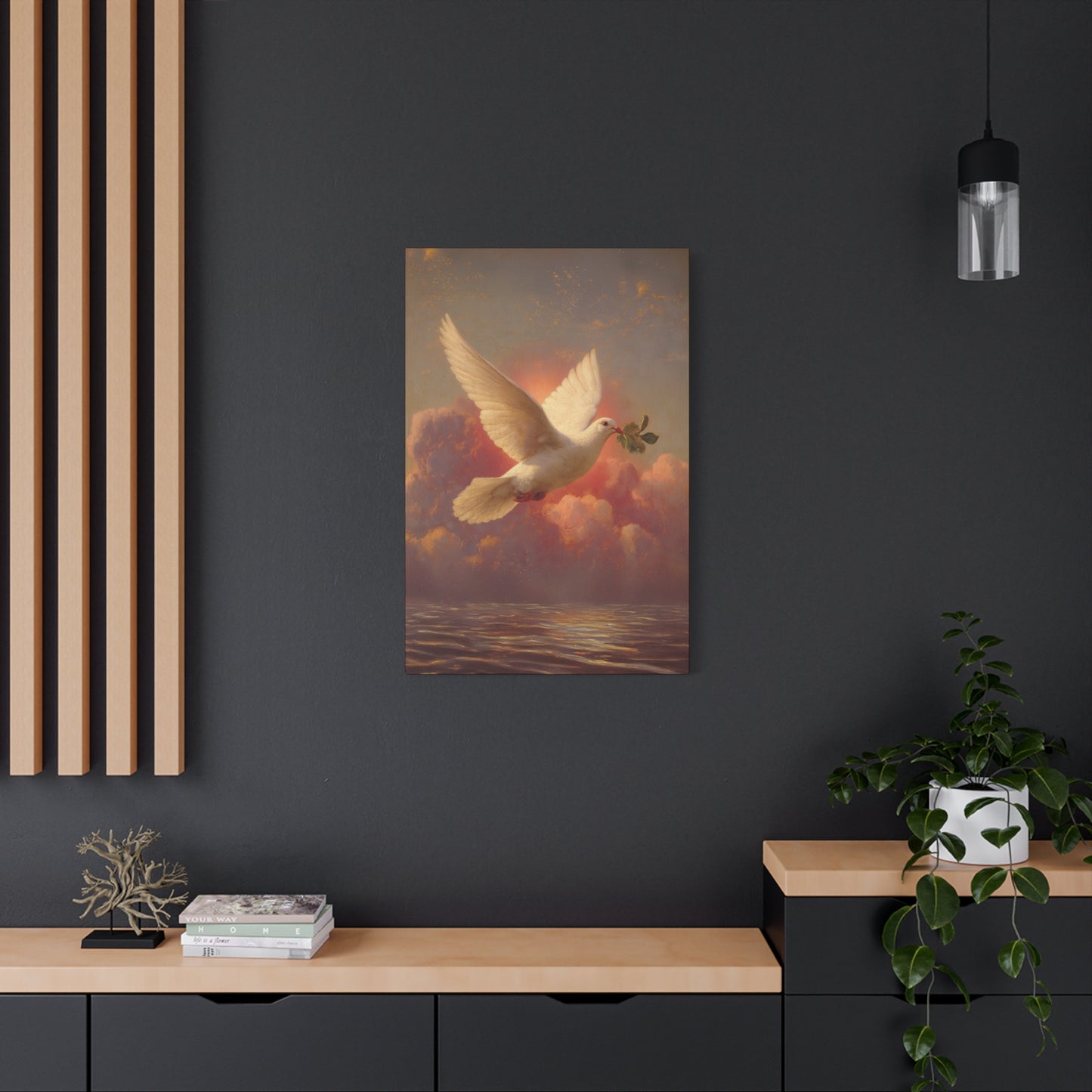 The Spirit Who Restored the Horizon - Holy Spirit - The Dove- Gallery Wrapped Canvas - Print - Religious Art for your Home - Catholic