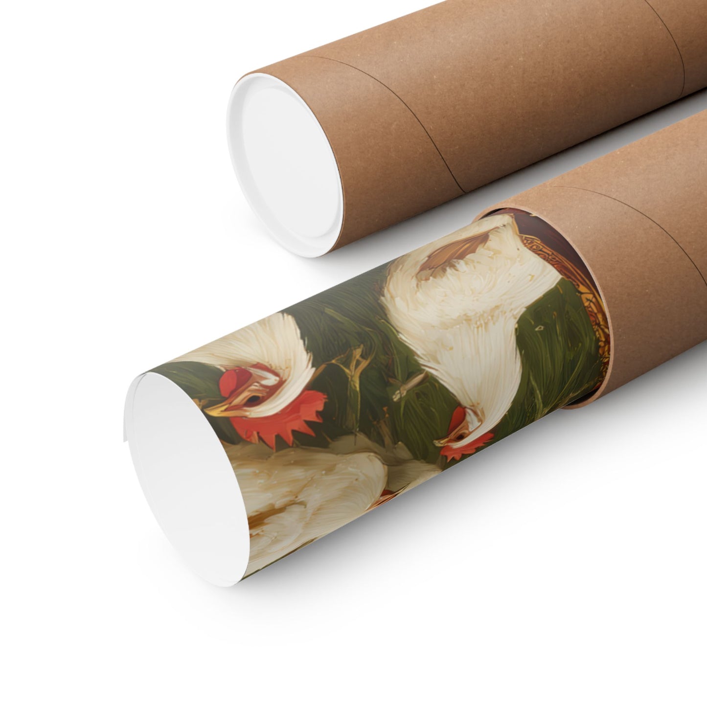 Our Lady of the Hens: Protector of the Humble Flock - Sanctified Souls Print - Multiple Sizes - Premium Posters - Catholic Art - Christian