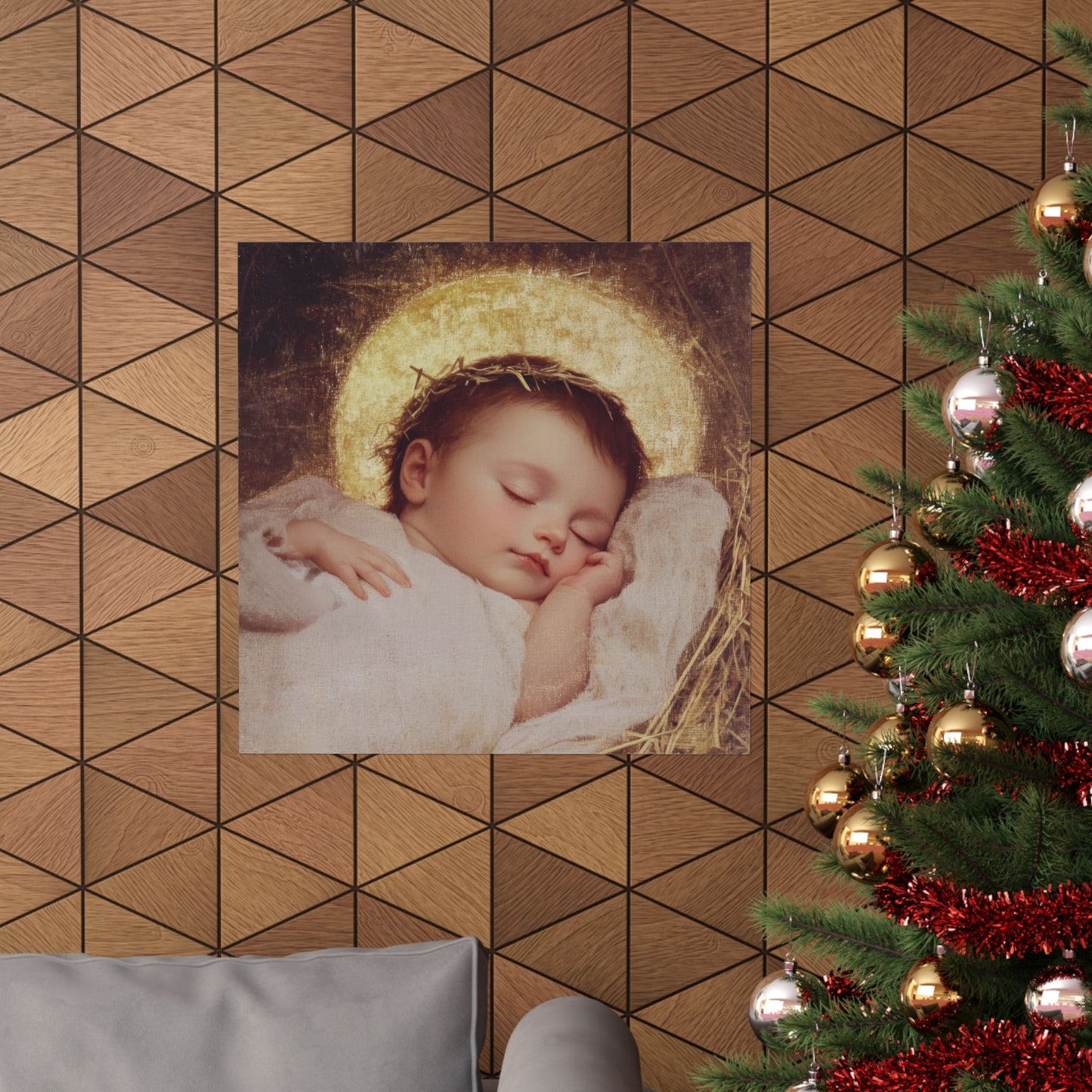 The Christ Child Born Into the Quiet of the World - Sanctified Souls Print - Multiple Sizes - Premium Matte Vertical Posters