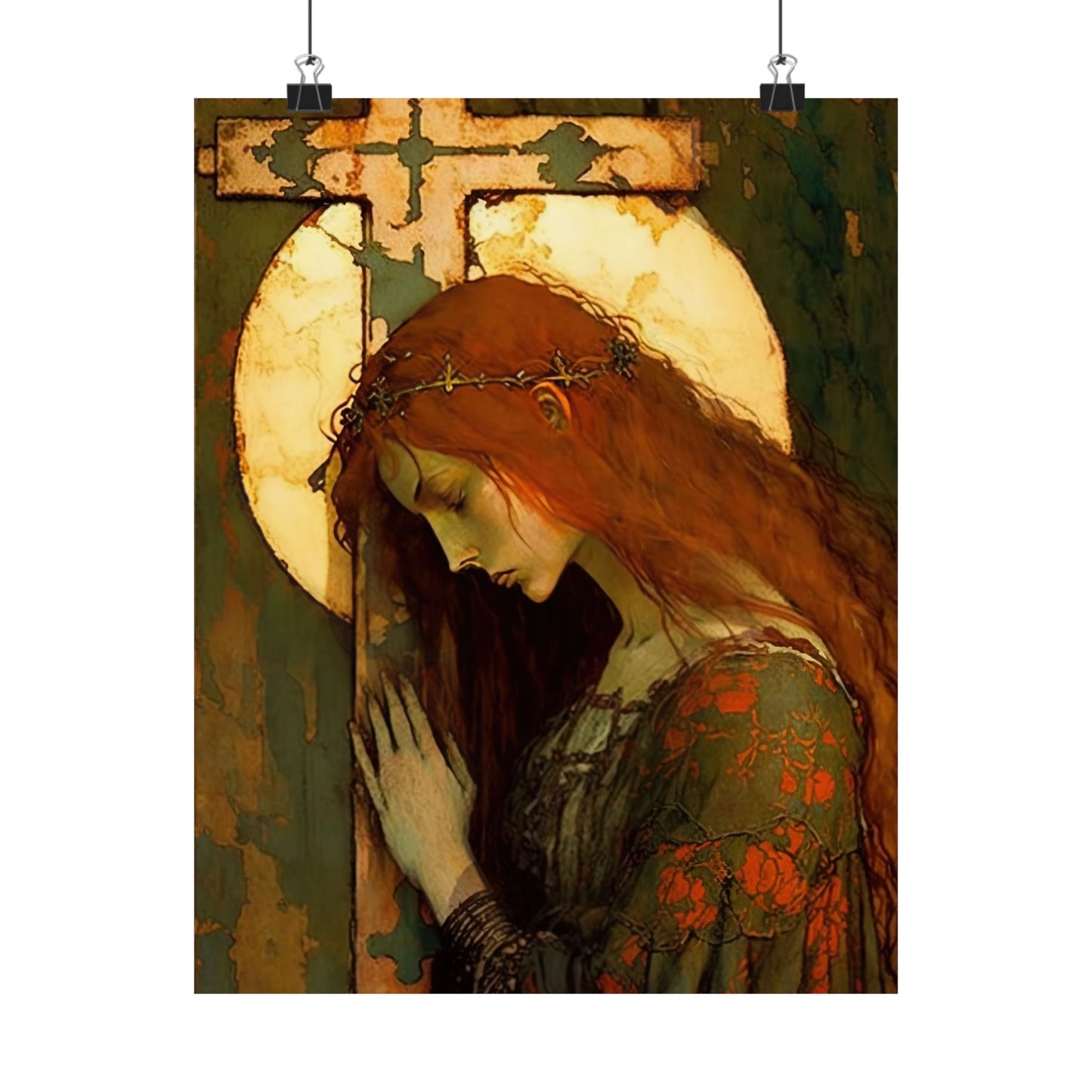 The Eternal Hope of Mary Magdalene Print - Sanctified Souls Print - Multiple Sizes - Premium Matte Vertical Posters