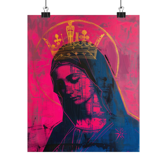 Mary, Mother of God - Source of Consolation Poster Print - Sanctified Souls Print - Multiple Sizes - Premium Posters - Catholic Art