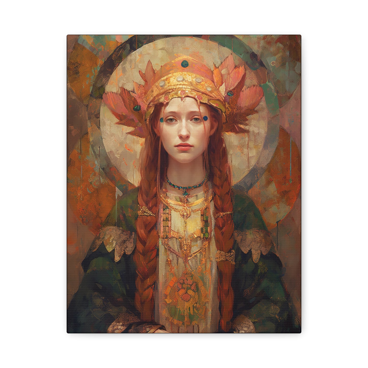 Saint Margaret of Scotland - Museum Wrapped Canvas - Sanctified Souls Print - Religious Art for your Home