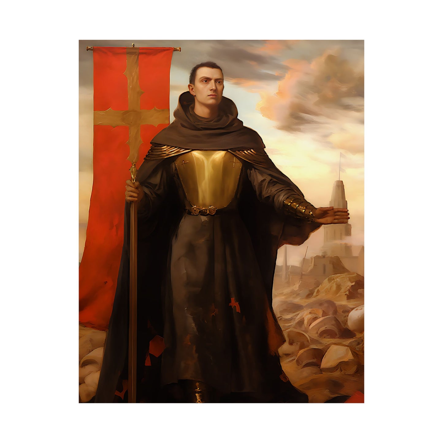 Saint John of Capistrano - Sanctified Souls Print - Multiple Sizes - Premium Matte Vertical Posters