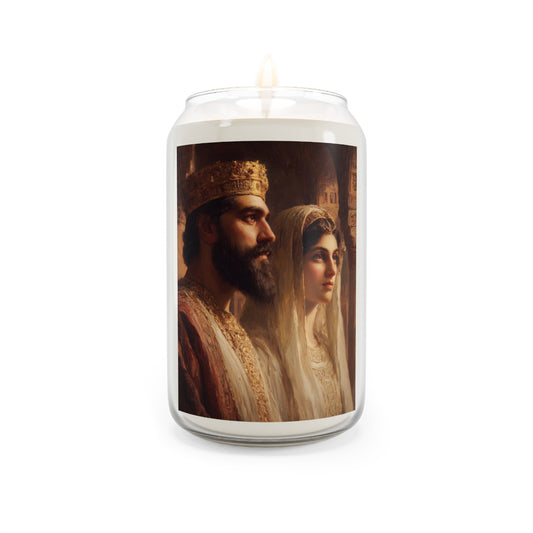 King Xerxes and Queen Esther - Scented Prayer Candle, 13.75oz - Tall Size - Religious Prayer Candle