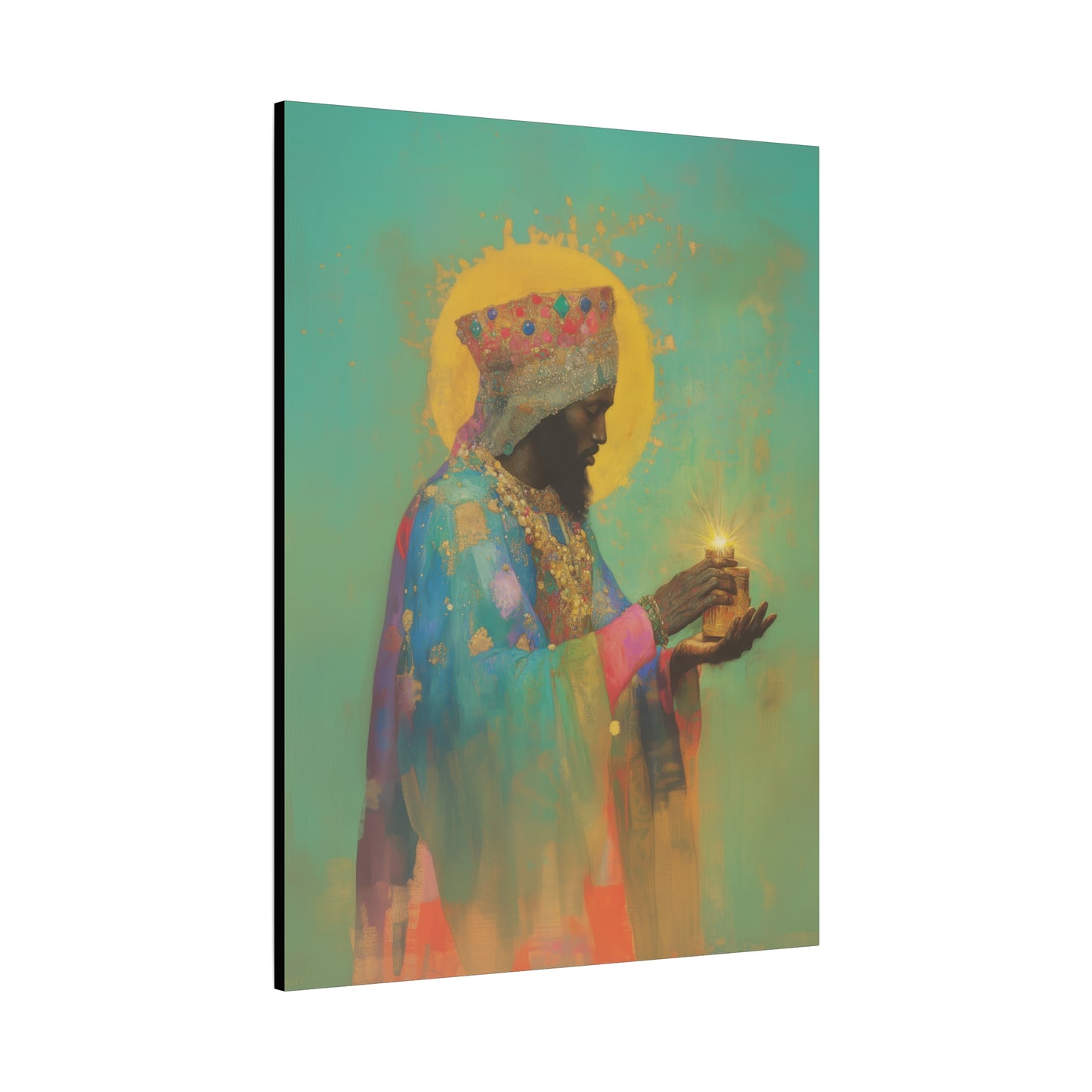 Balthazar and the Gift of Foretold Sorrow - 3 Wise Men - Gallery Wrapped Canvas - Print - Religious Art for your Home - Catholic
