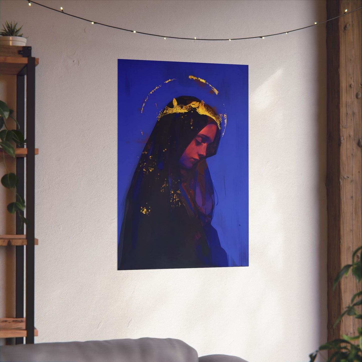 Mary, Mother of God - Queen of Heaven and Earth Poster Print - Sanctified Souls Print - Multiple Sizes - Premium Posters - Catholic Art