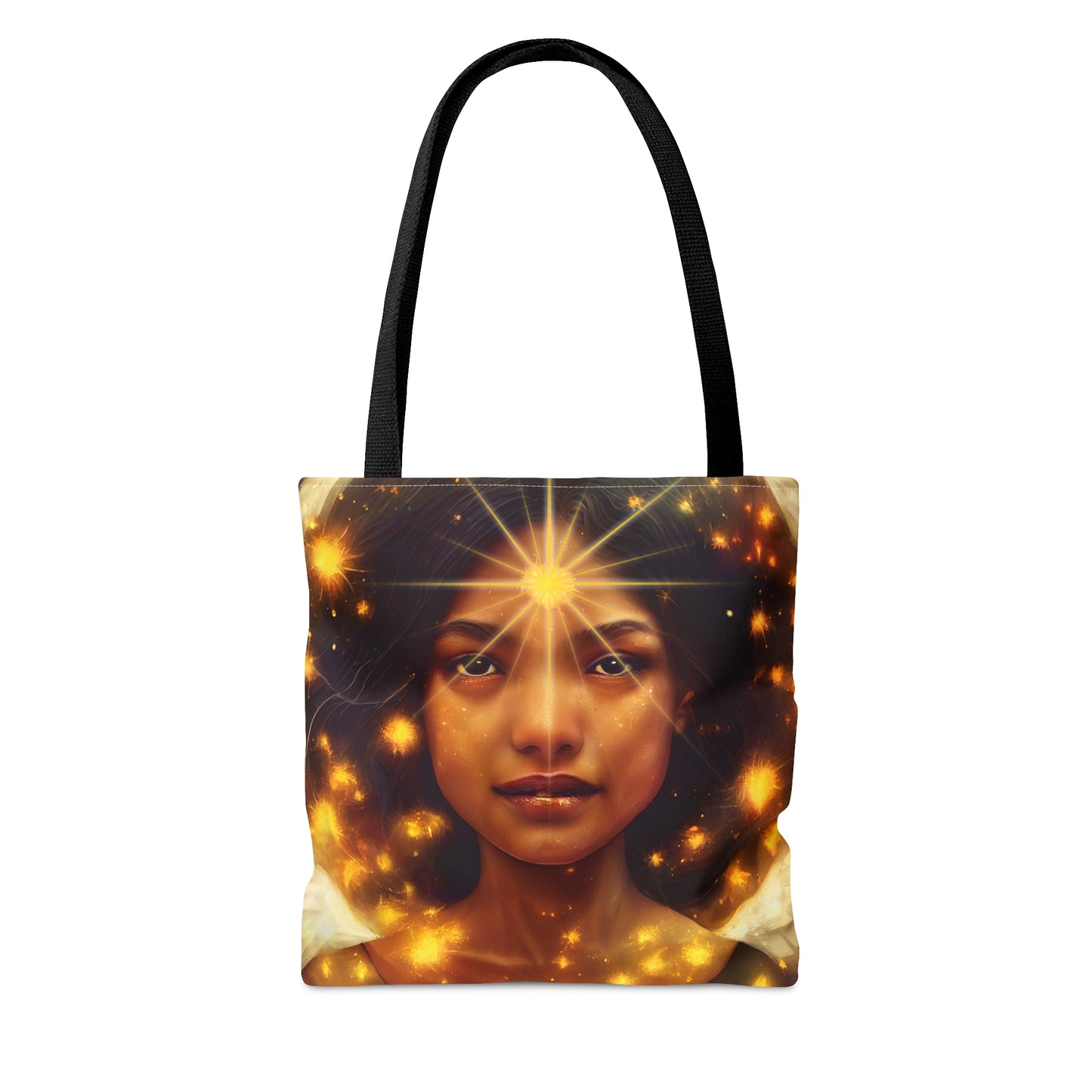 Uriel Tote Bag - Large Medium Small - Art Bag -  Guardian Angel Double Sided Purse - Carry All Bag - Spiritual Gift - Divine Oracle Art