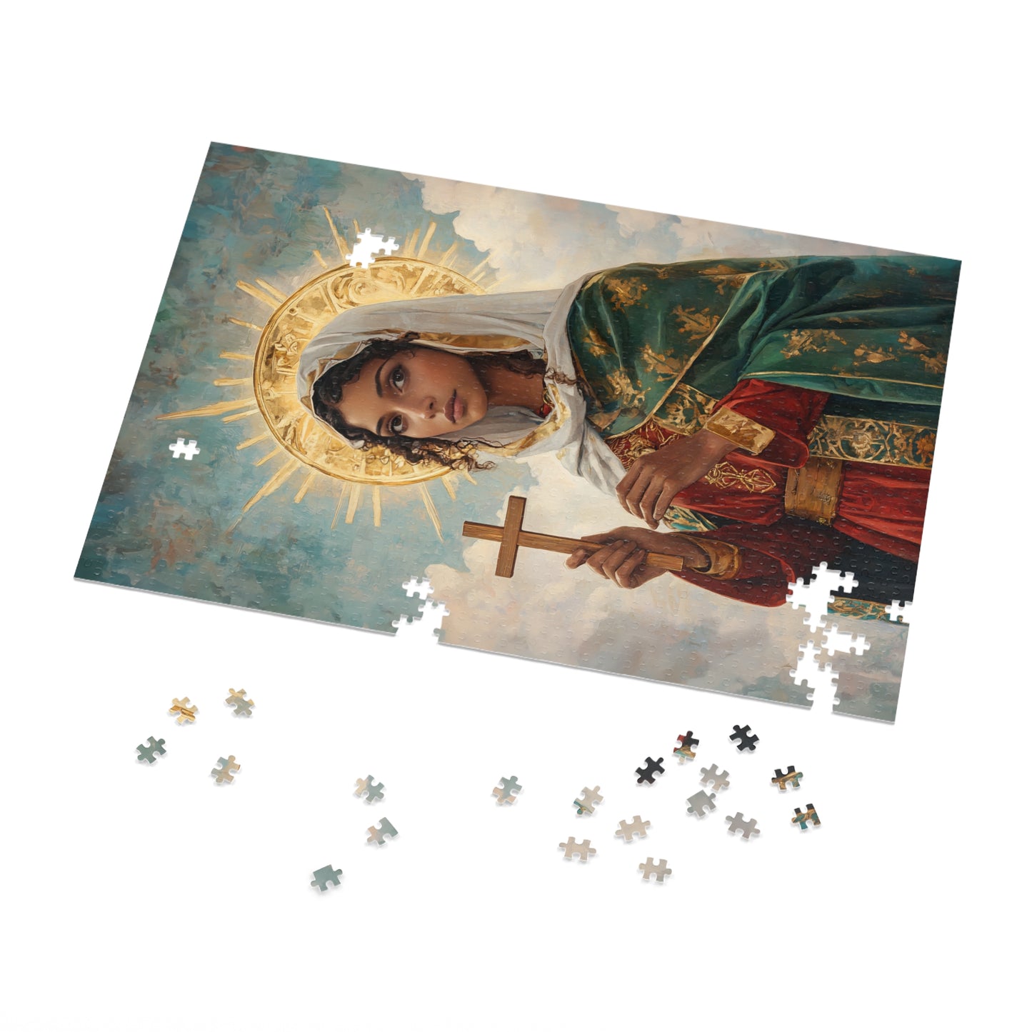 Saint Claudia - Puzzle and Keepsake Tin - Religious (30, 110, 252, 500,1000) - Religious Puzzle - Gifts for Catholic Families - Saints