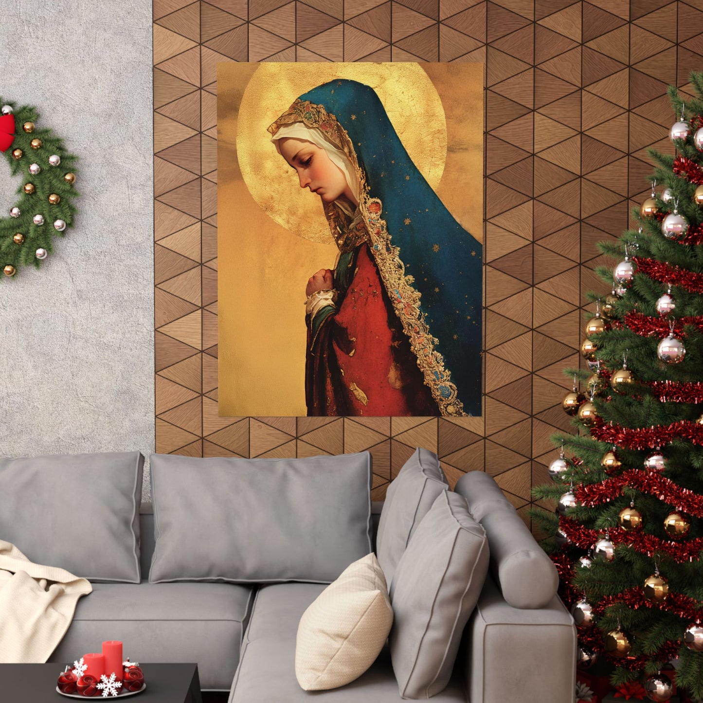 Our Lady of Mercy / Our Lady of Ransom -  Catholic Art - Multiple Sizes - Premium Posters - Catholic Art - Christian Home - Mother Mary