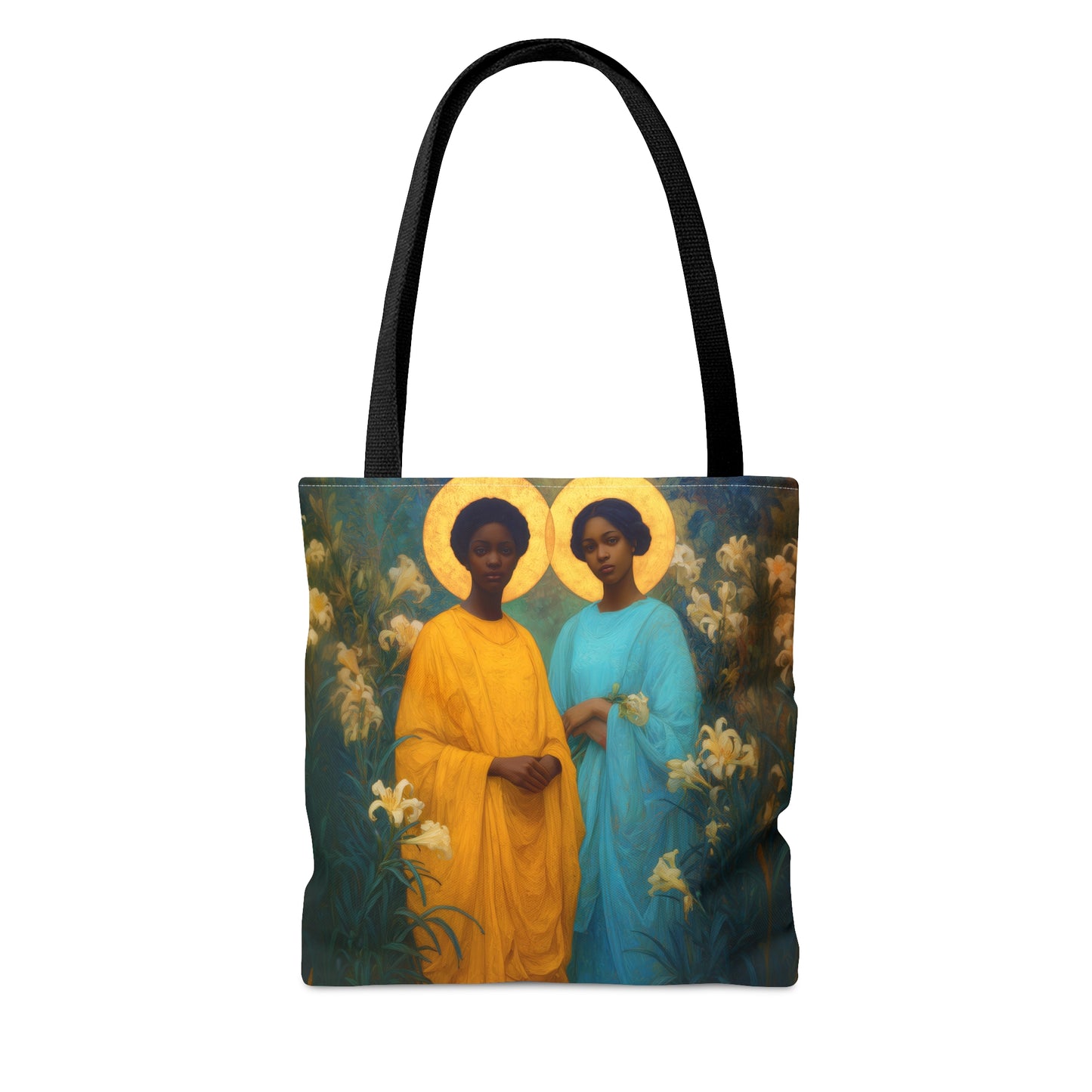 Saint Perpetua and Saint Felicity - Tote Bag - Large Medium Small Faith Art Bag - Bible Study Faith Purse - Double Sided