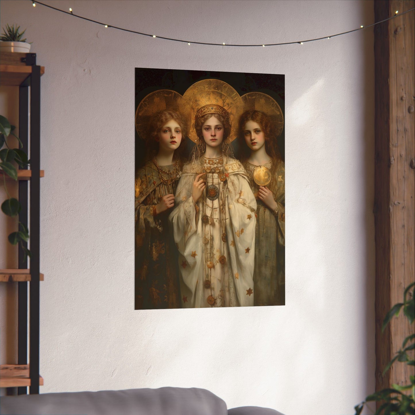 Saints Faith, Charity and Hope - Sanctified Souls Print - Multiple Sizes - Premium Matte Vertical Posters
