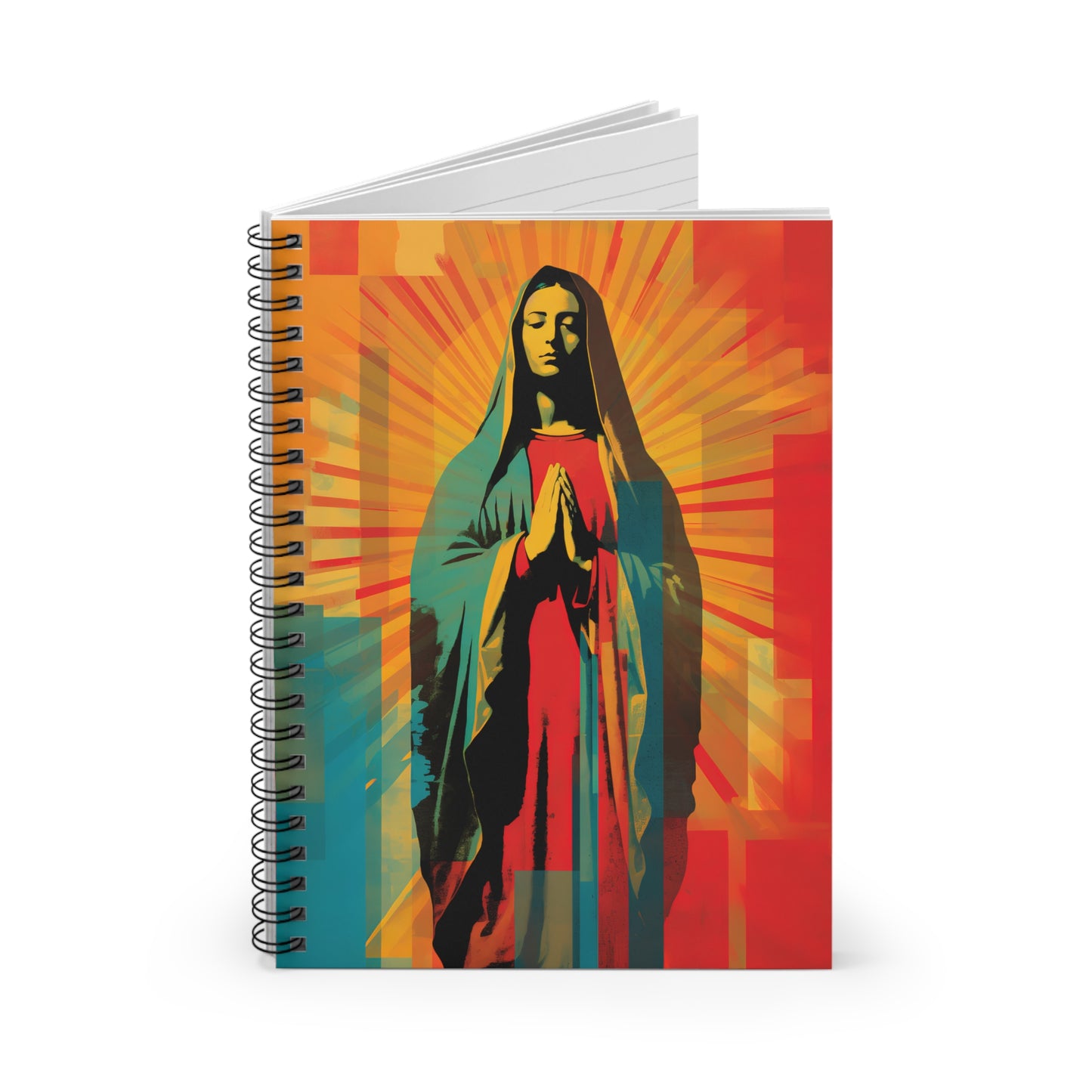 Our Lady of Guadalupe's Radiance Journal - Sanctified Souls Art - Religious Based Notebook - Spiral Notebook - Ruled Line - Our Lady