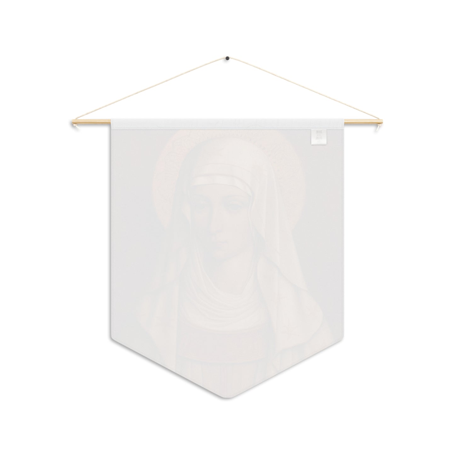 Saint Isidora - the Fool for Christ Wall Banner / Wall Hanging - Prayer room art - Catholic - Large Saint Art - 18" x 21"