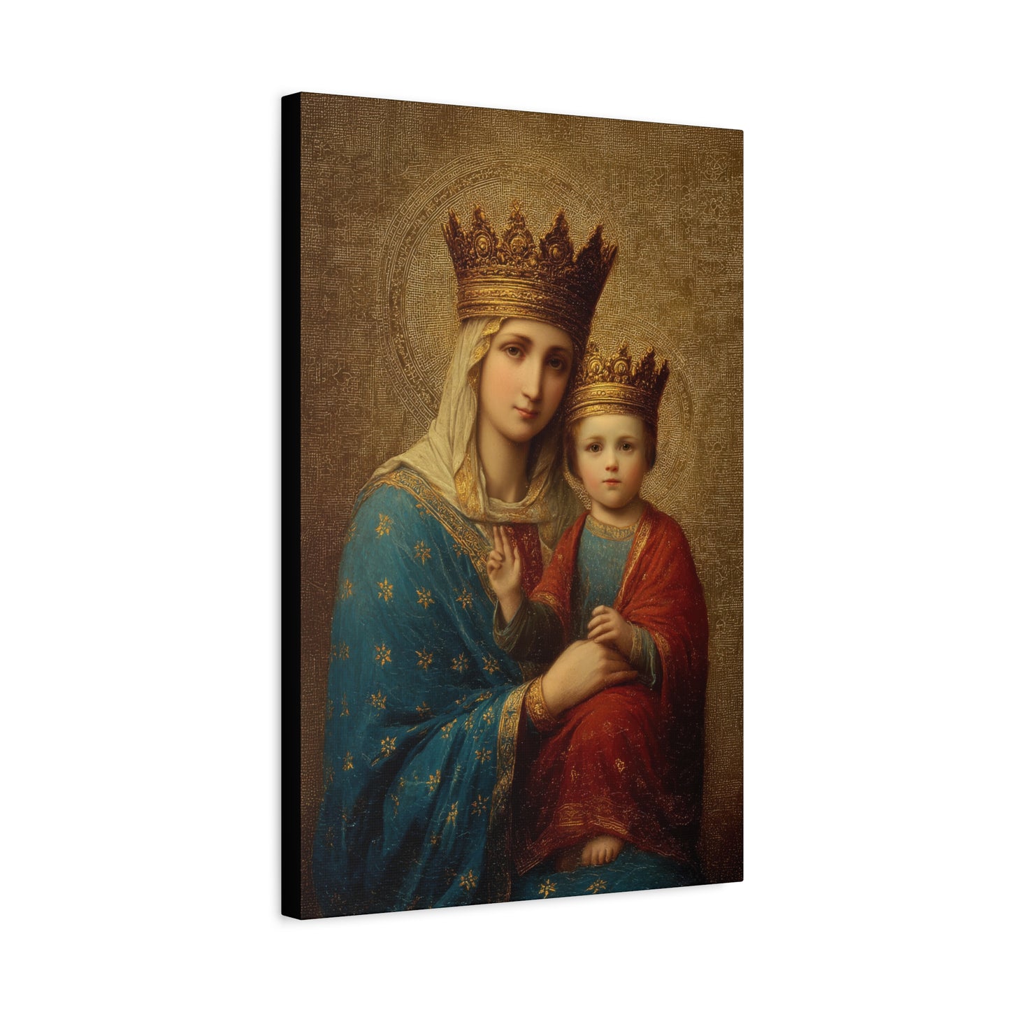 Madonna della Strada - Our Lady of the Way -  Museum Wrapped Canvas Print - Multiple Sizes - Catholic Home art Matte Canvas