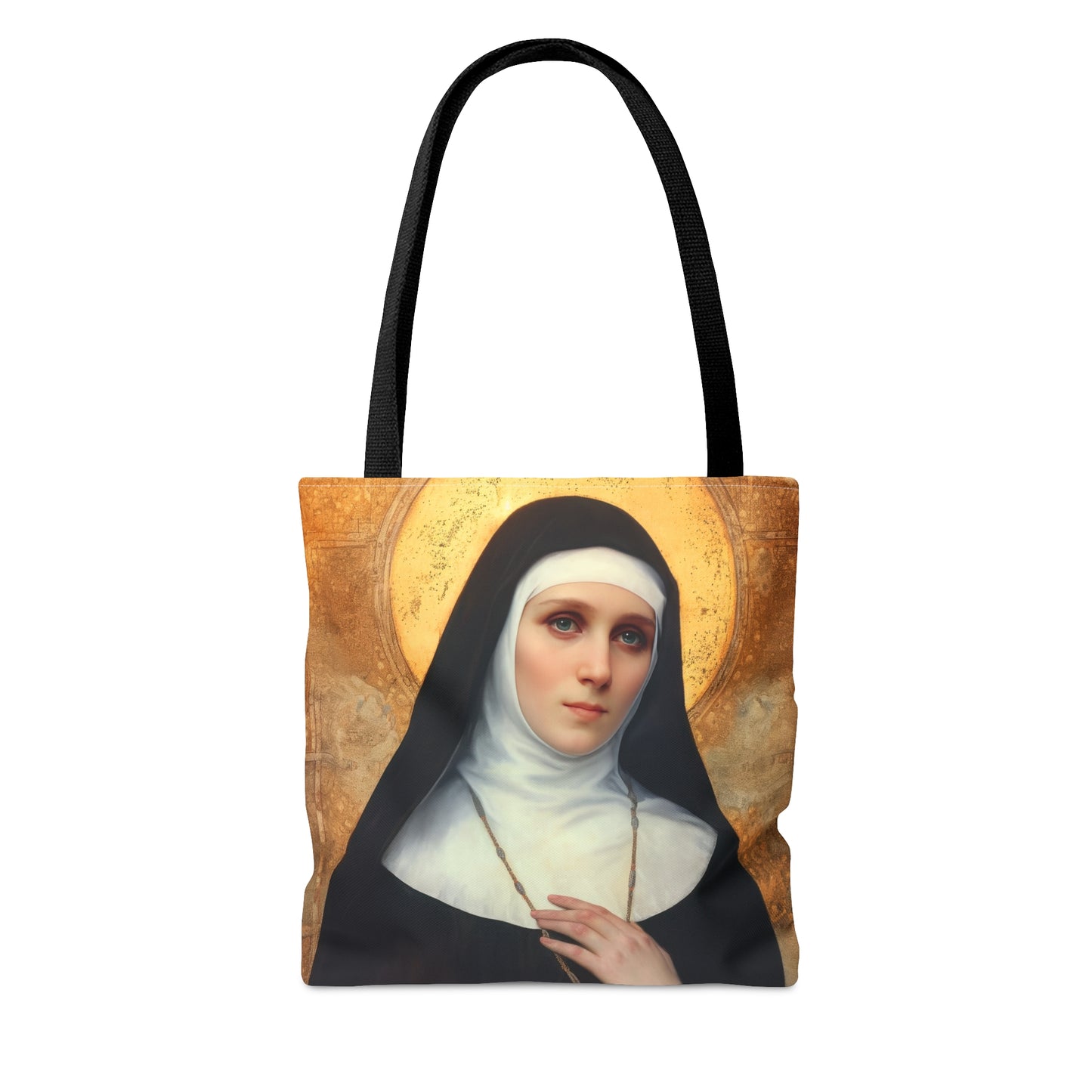 Saint Benedetta Cambiagio Tote Bag - Large Medium Small Faith Art Bag - Catholic Faith Purse - Religious Carry All Reusable Tote Bag